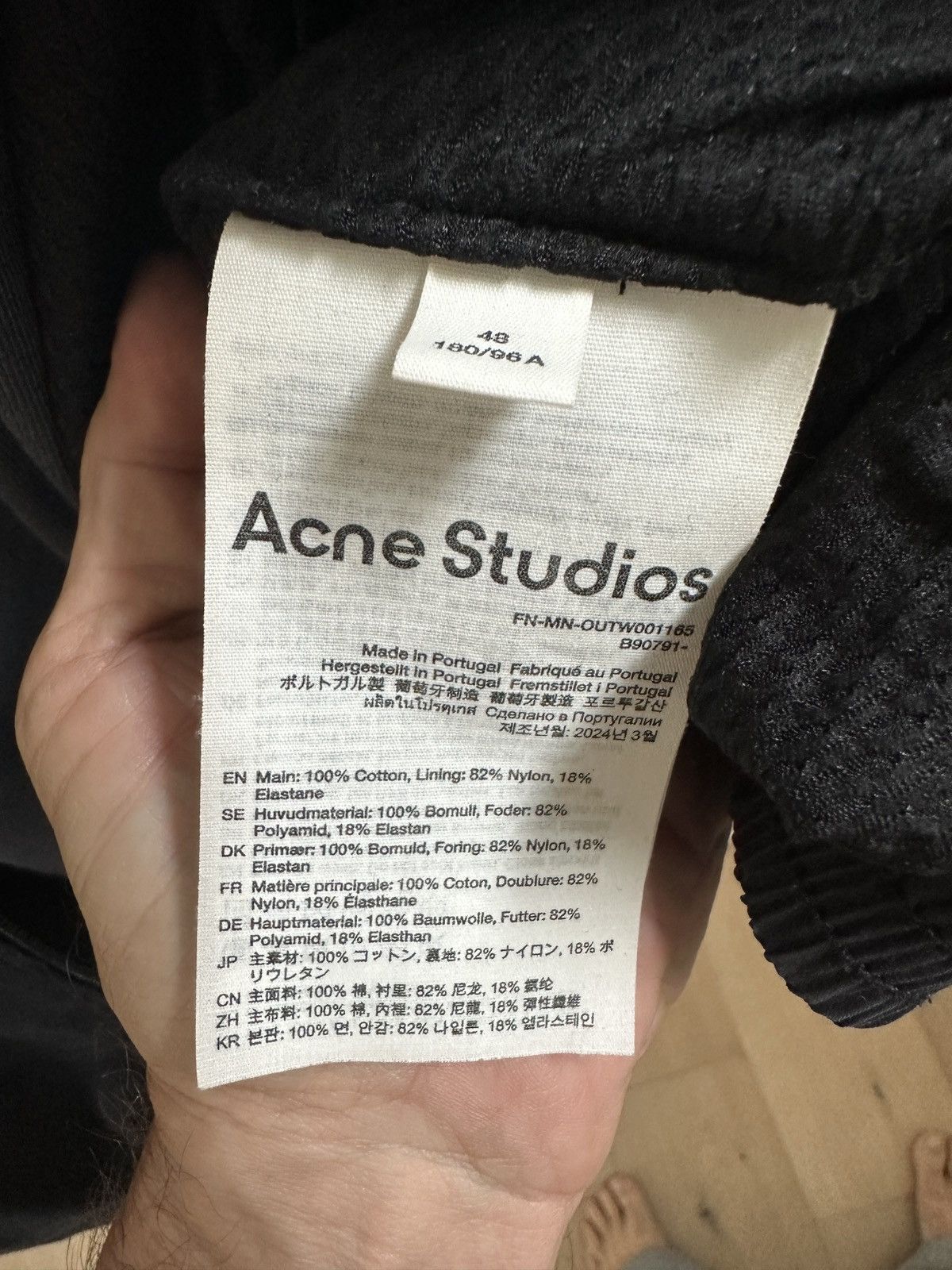 Acne Studios Acne Studios Zippered Logo Jacket & Long Logo T-Shirt Size US M / EU 48-50 / 2 - 4 Thumbnail
