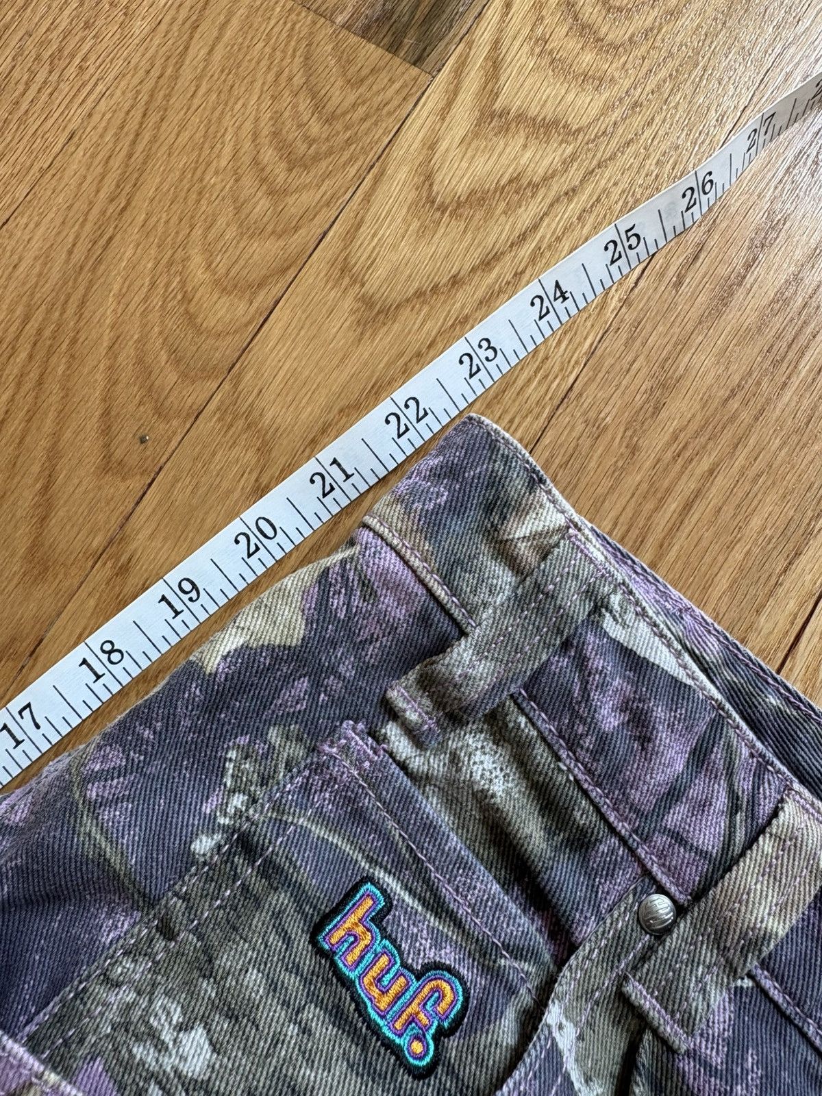 Huf HUF x Realtree Cromer Y2K Camo Denim Jorts Shorts Lilac 36 Size US 36 / EU 52 - 13 Thumbnail