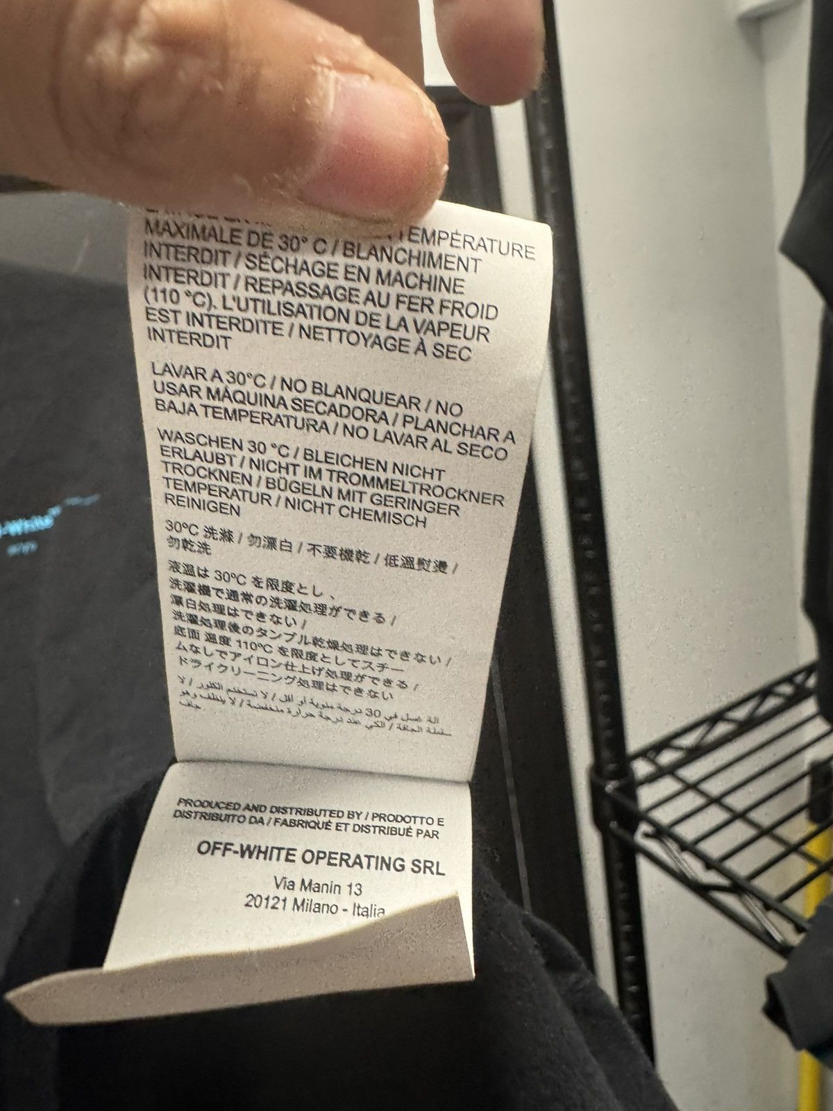 Off-White OFF-WHITE Diagonal Gradient L/S Tee Black Size US M / EU 48-50 / 2 - 8 Thumbnail