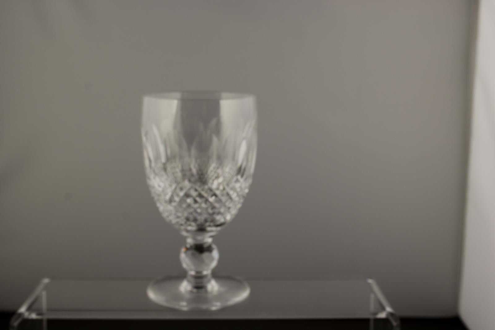 Unknown London Georgian Crystal Chatsworth Cut Set Of 2 Wine Glasses 6 1/8" Size ONE SIZE - 6 Thumbnail