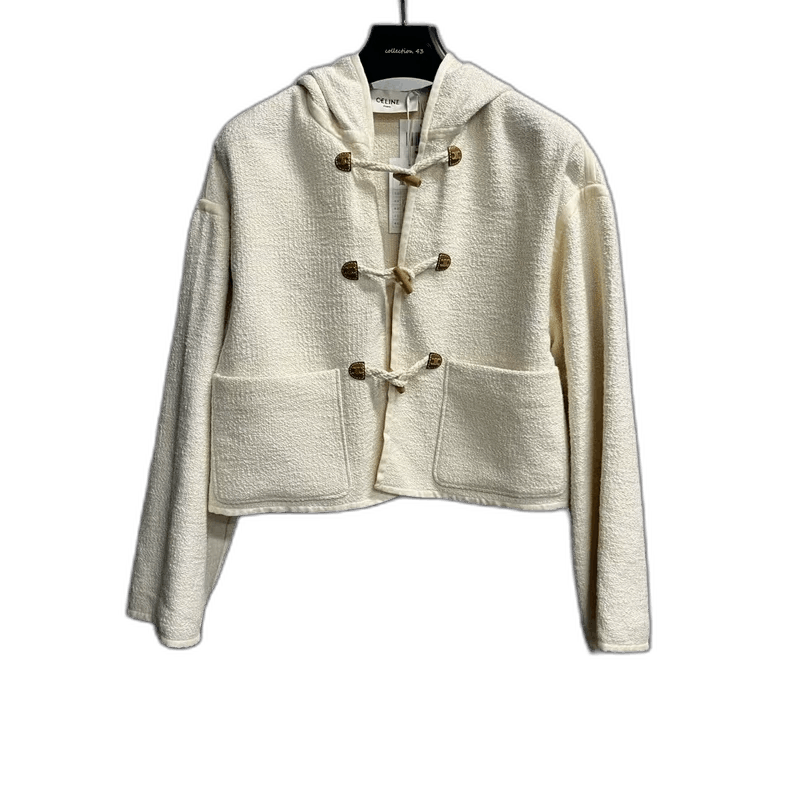 Celine Celine Beige Hooded Long Sleeve Jacket Size S / US 4 / IT 40 - 1 Thumbnail