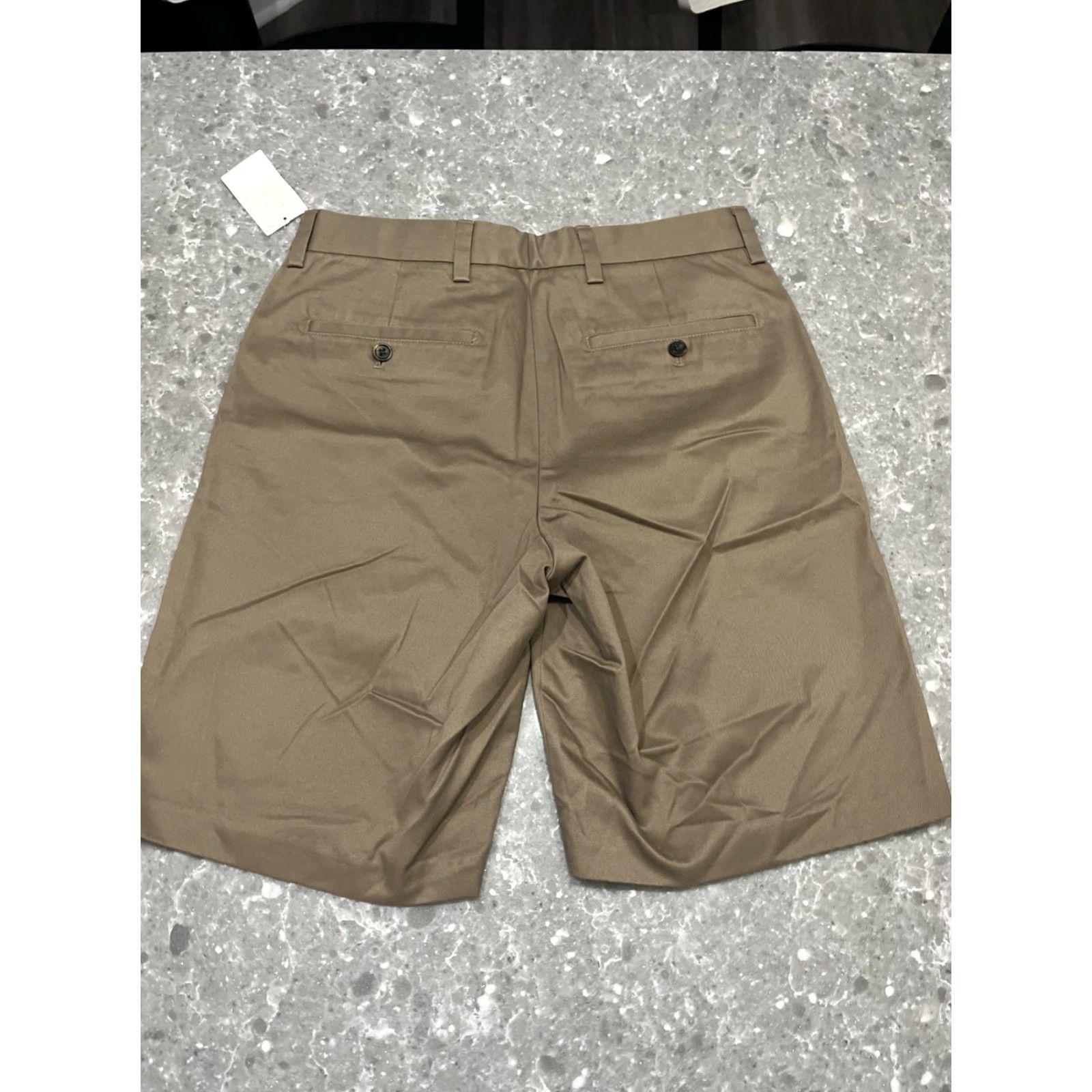 Nordstrom Nordstrom Beige Flat Front Shorts 30” Chino NWT Mens Size US 30 / EU 46 - 6 Thumbnail