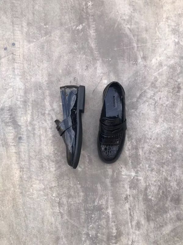 Other Silane Loafer Shoes Croco Black Size US 10 / EU 43 - 2 Thumbnail