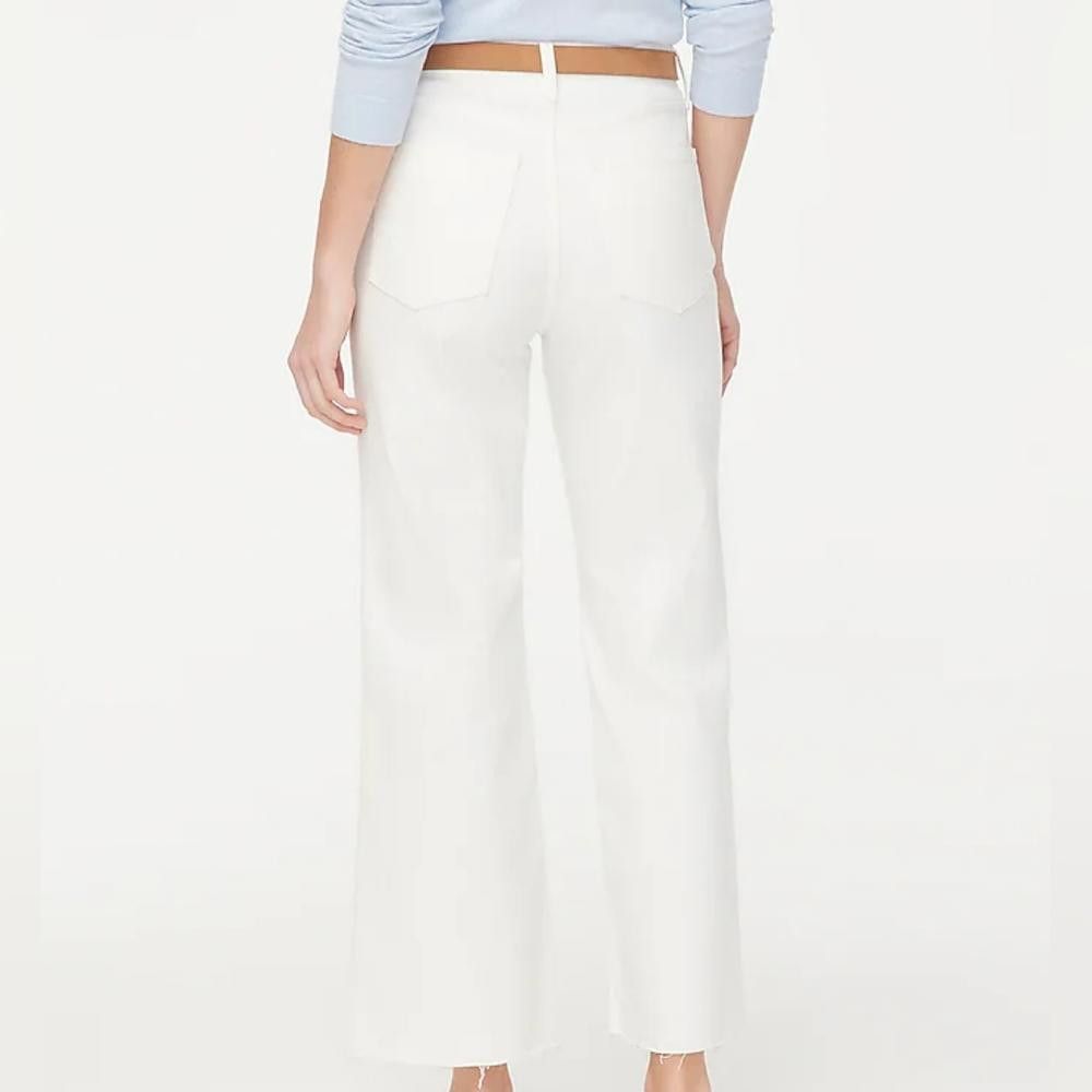 J.Crew J Crew Wide-Leg Crop Jean in All-Day Stretch Size 30" / US 8 / IT 44 - 7 Thumbnail