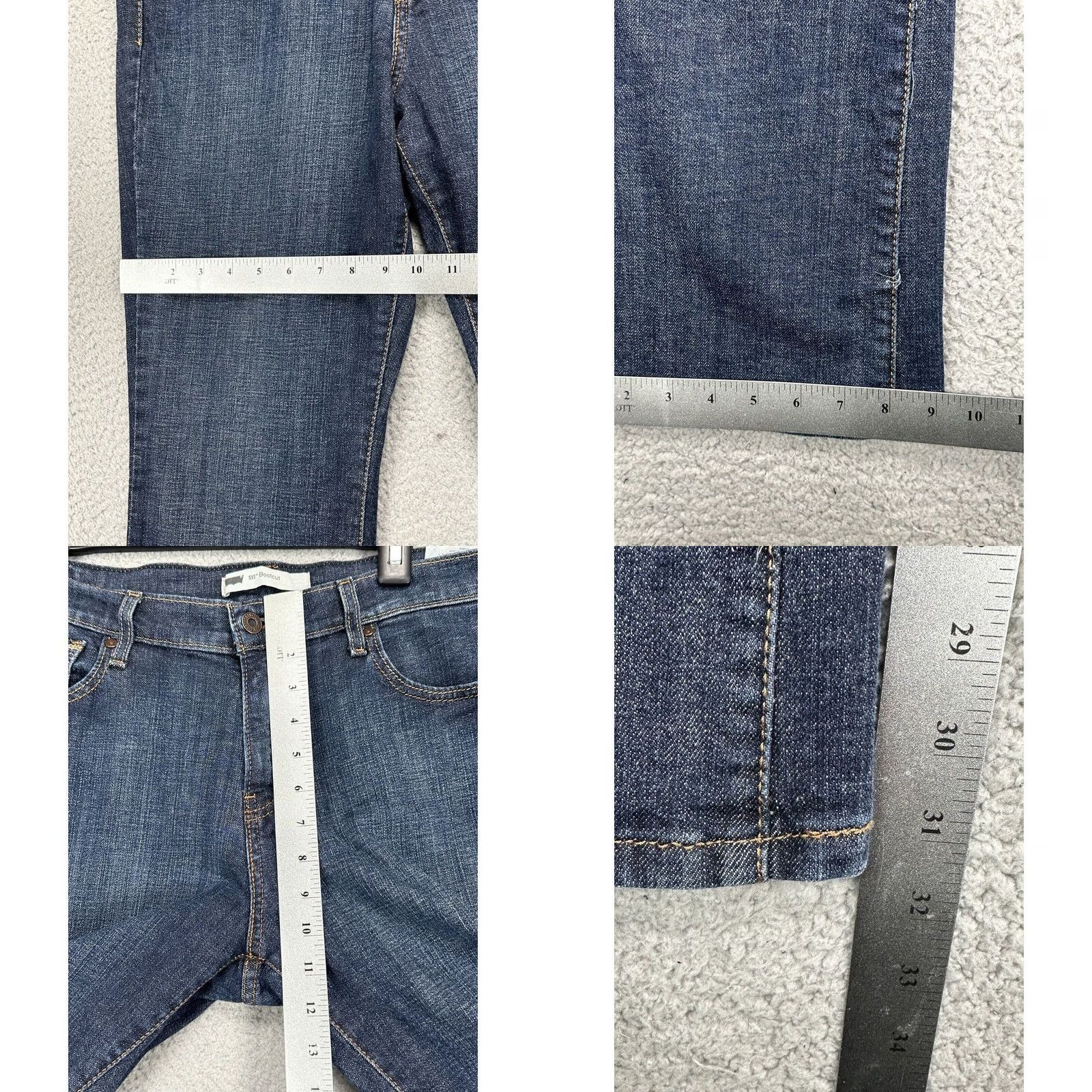 Levi's Levi's 515 Jeans Womens 12M Bootcut Denim Straight Red Tab Blue 32in 34in Inseam Rise High Size 34" / US 12 / IT 48 - 9 Thumbnail