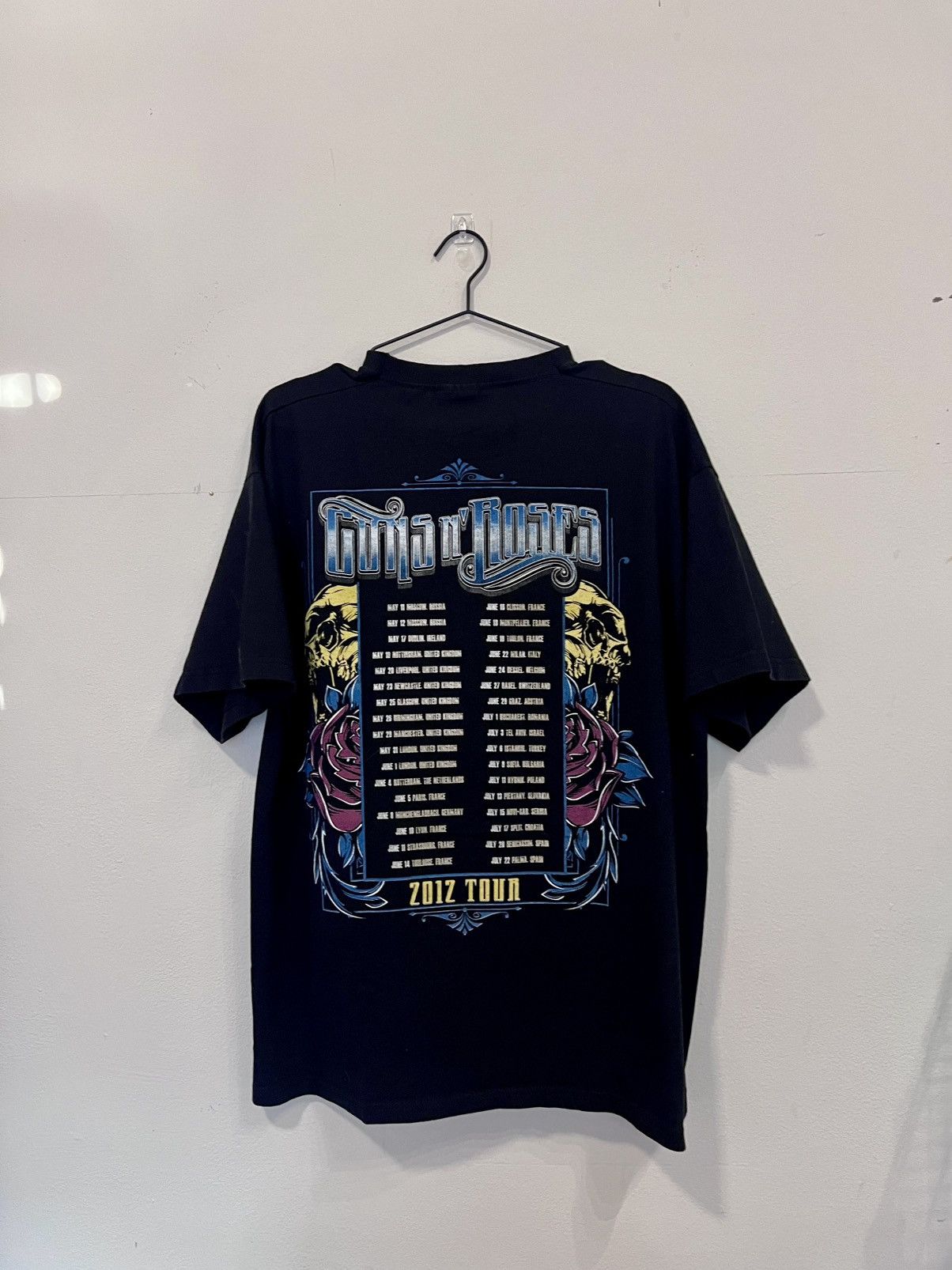 Fruit Of The Loom Guns N’ Roses 2012 European Tour Tee L Size US L / EU 52-54 / 3 - 7 Thumbnail