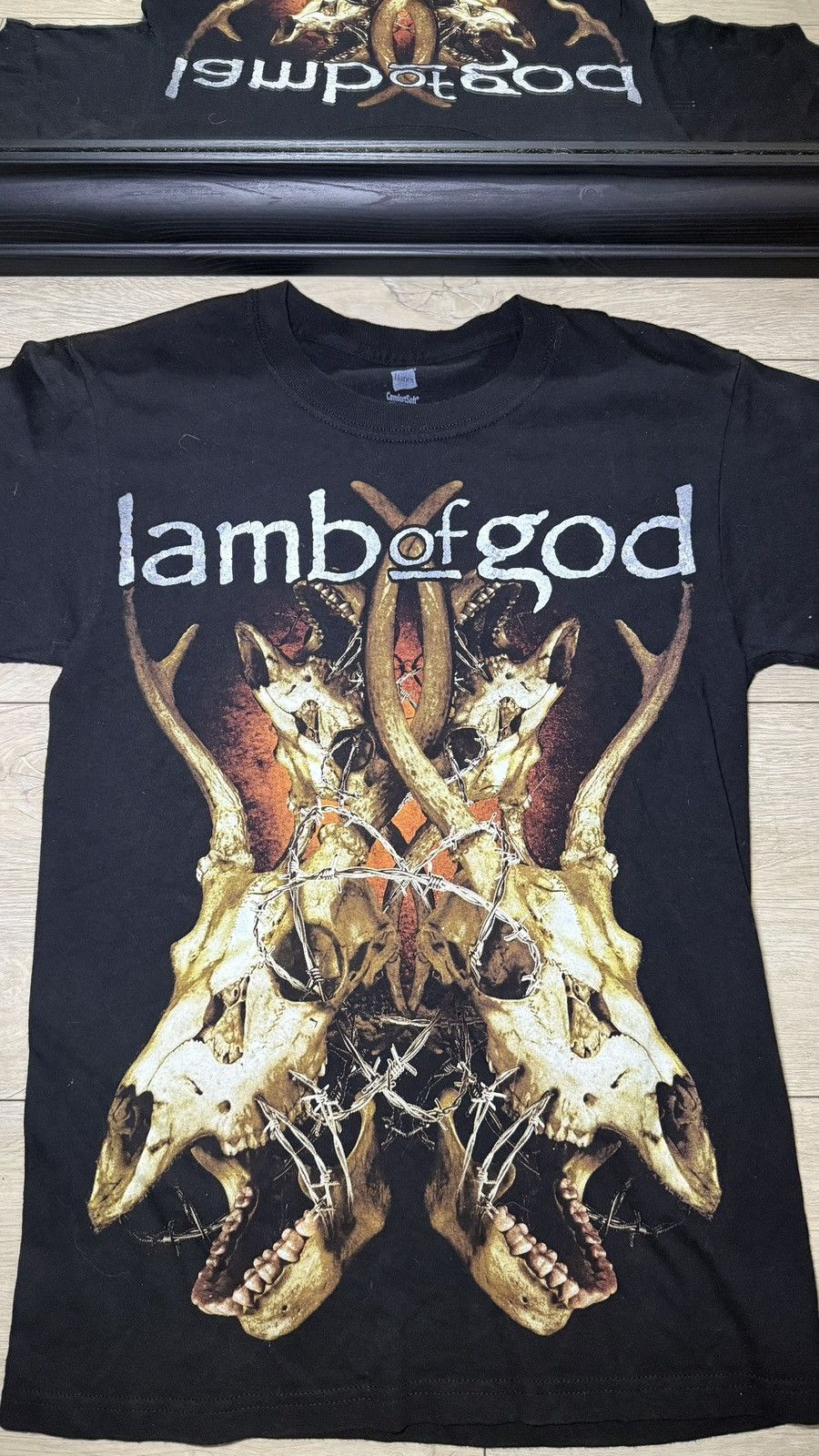 Giant Y2K 2000s Lamb Of God Tangled Bones Concert Shirt Size US S / EU 44-46 / 1 - 2 Thumbnail