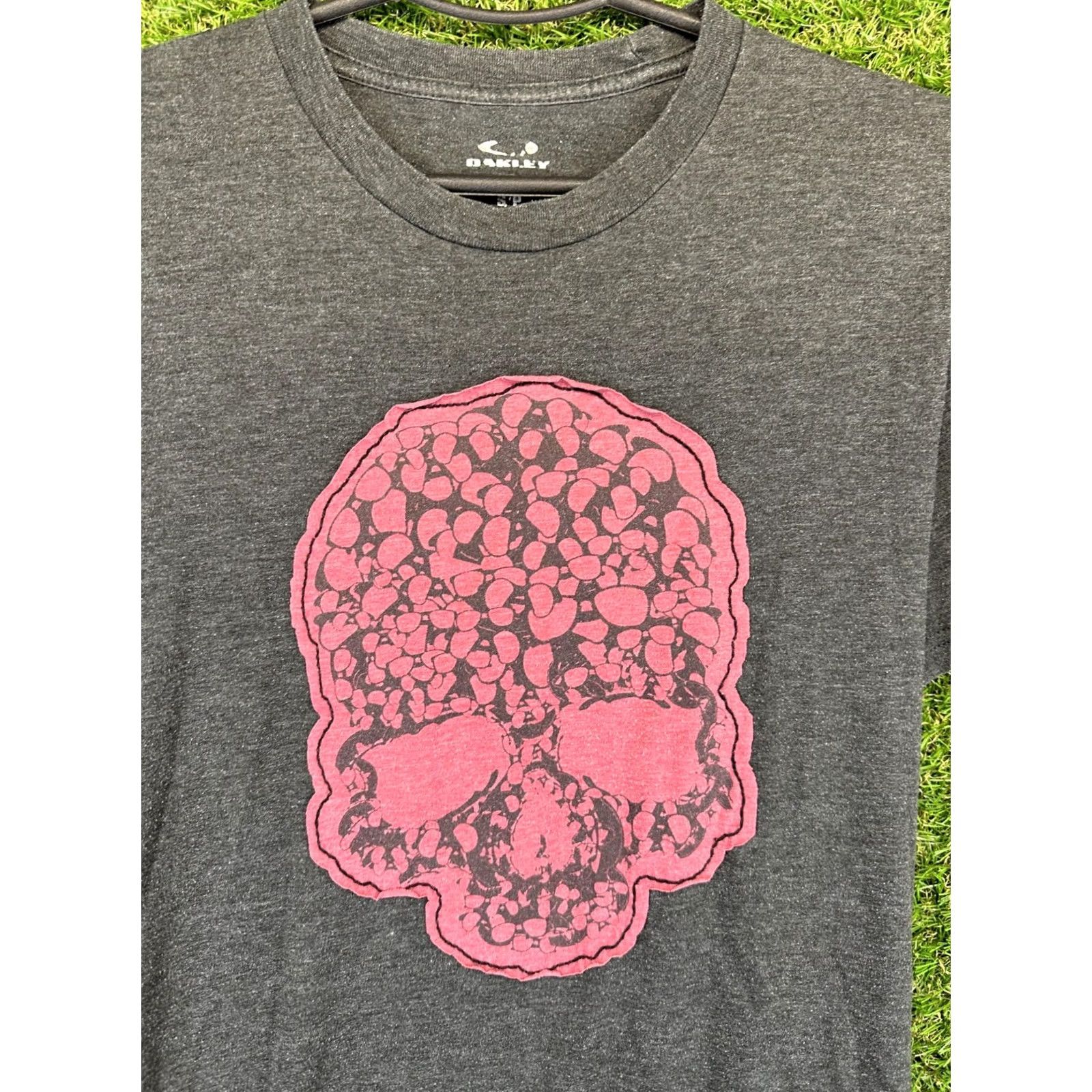Oakley OAKLEY Skull Original Men Casual Shirt T-Shirt Tee Jersey Size S Gray Regular Men's Short Sleeve Jersey Logo Decade Skull Theme Shirt Size US S / EU 44-46 / 1 - 5 Thumbnail