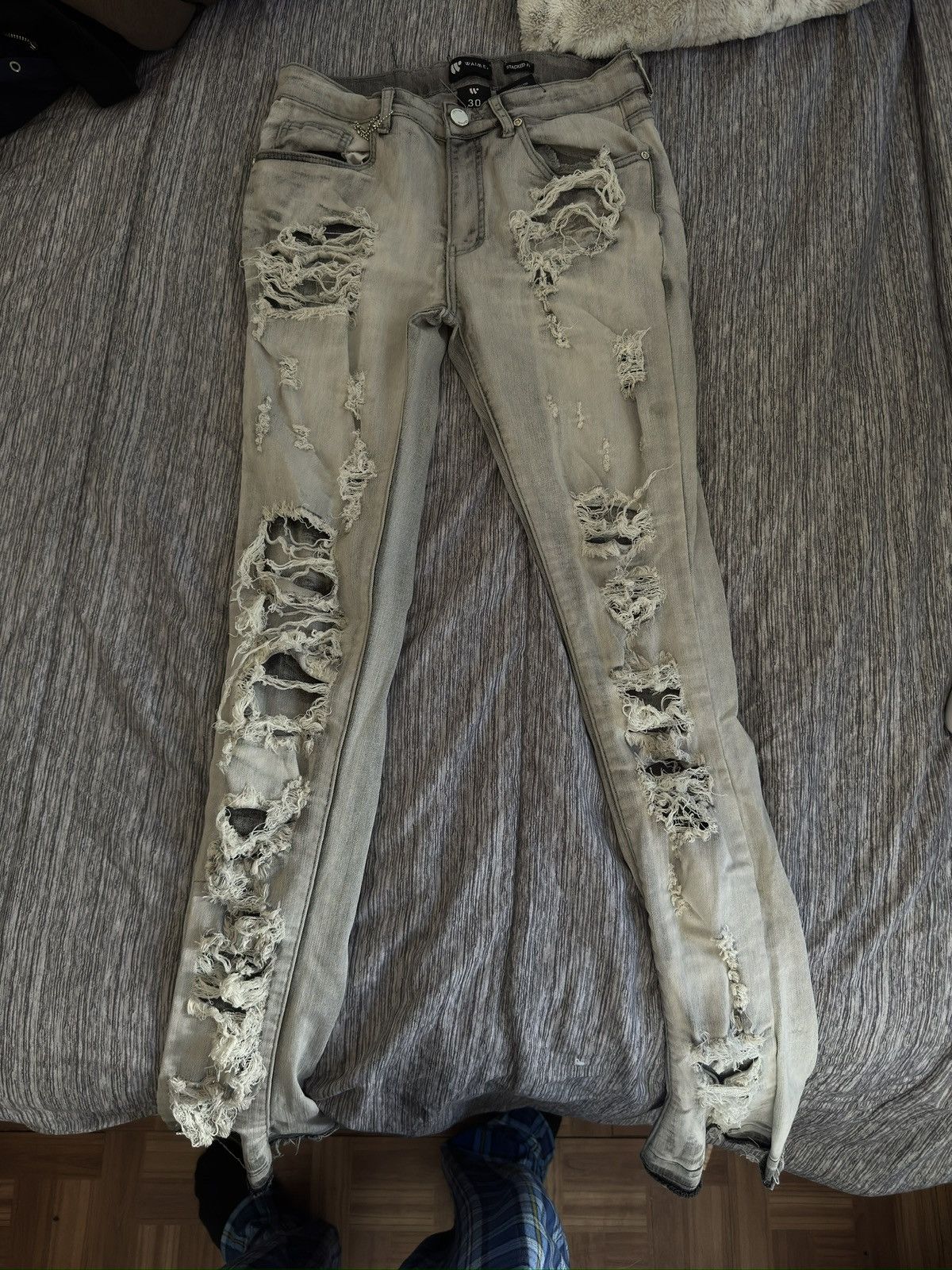 Distressed denims