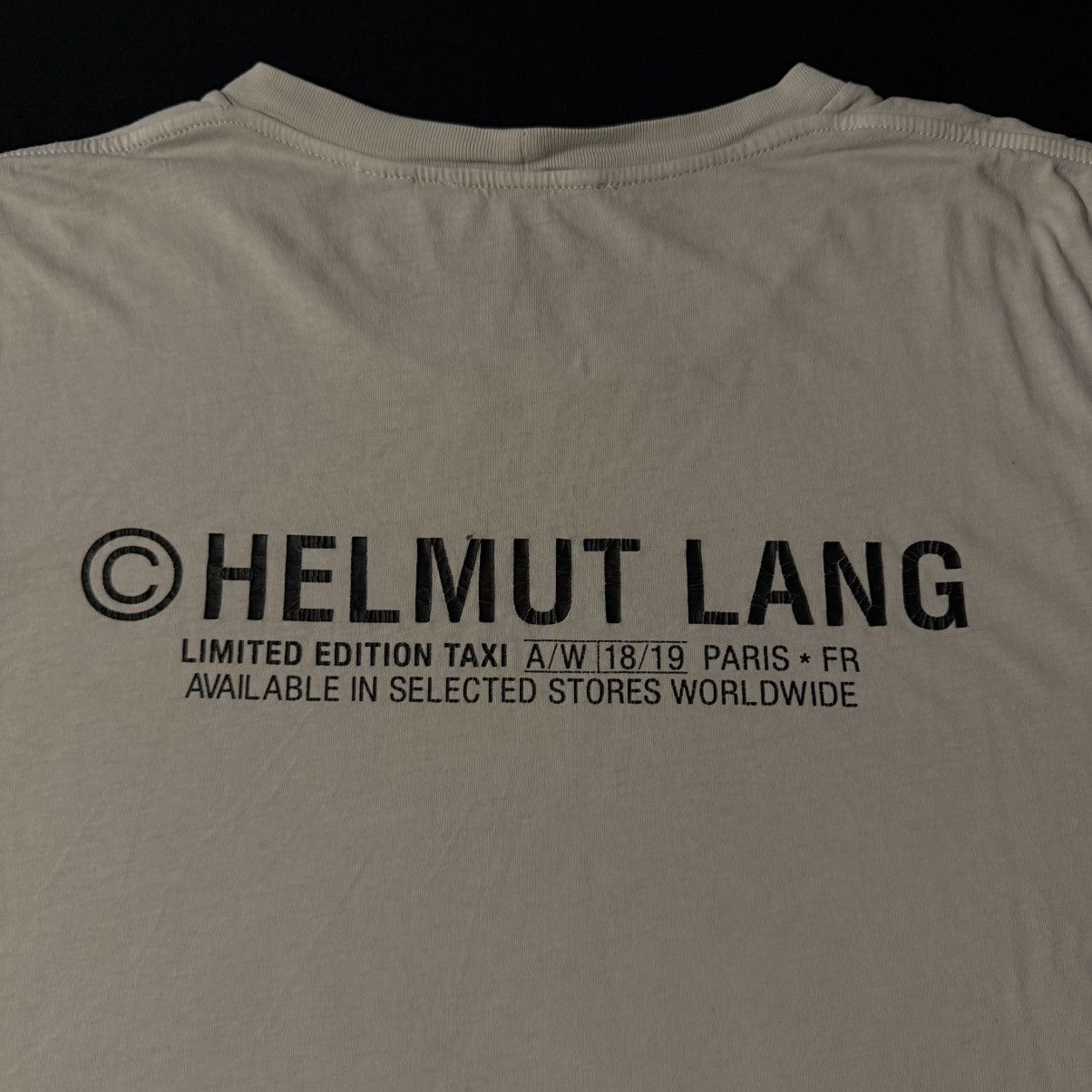 Helmut Lang HELMUT LANG Taxi Series Limited Edition White T-Shirt Size US S / EU 44-46 / 1 - 5 Thumbnail