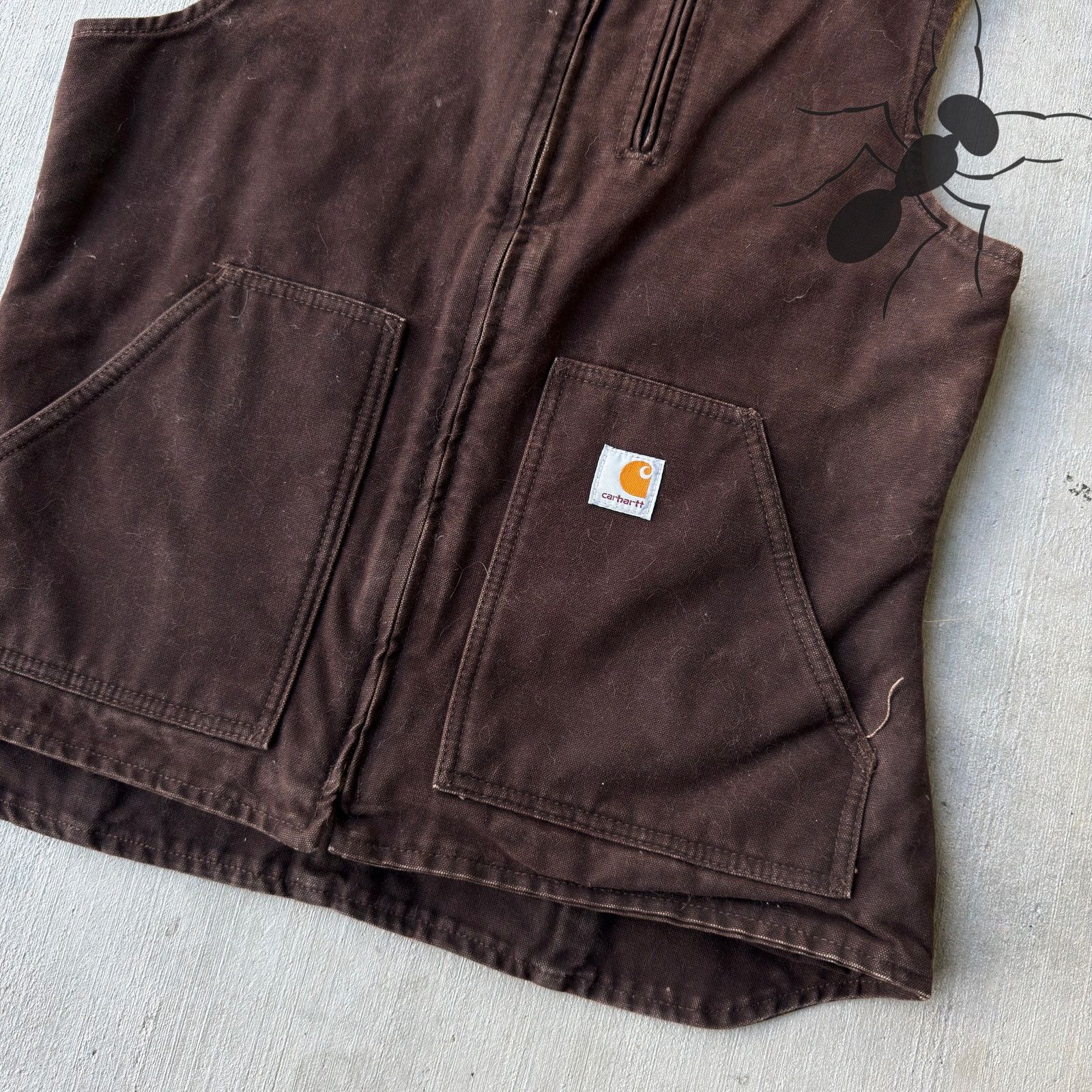 Carhartt × Vintage Carhartt WOMENS WV001 DKB brown work wear vest Size US M / EU 48-50 / 2 - 2 Thumbnail
