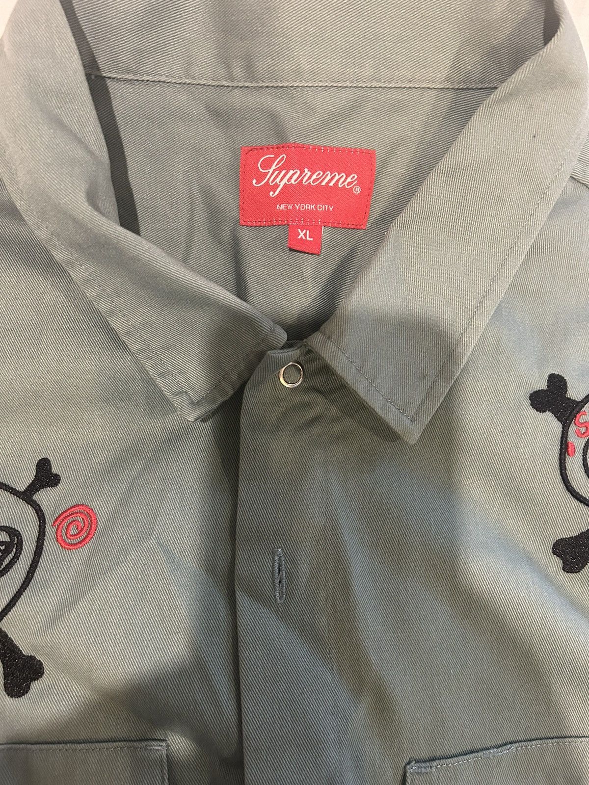 Supreme Supreme skull embroidery Size US XL / EU 56 / 4 - 4 Thumbnail