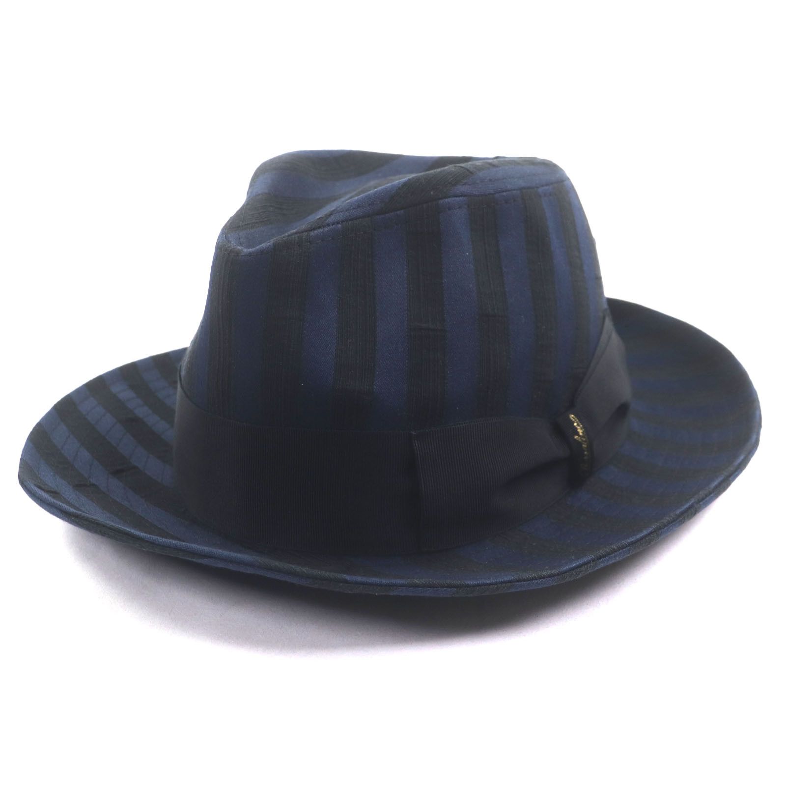 Other Other Borsalino Stripe Logo Ribbon Cotton Fedora Cotton Hats DUTY FREE for USA Size ONE SIZE - 1 Thumbnail