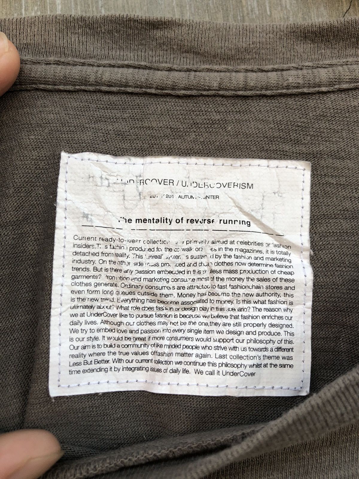 Undercover AW10 Undercover Reverse Running Longsleeve T-shirt Size US M / EU 48-50 / 2 - 6 Thumbnail