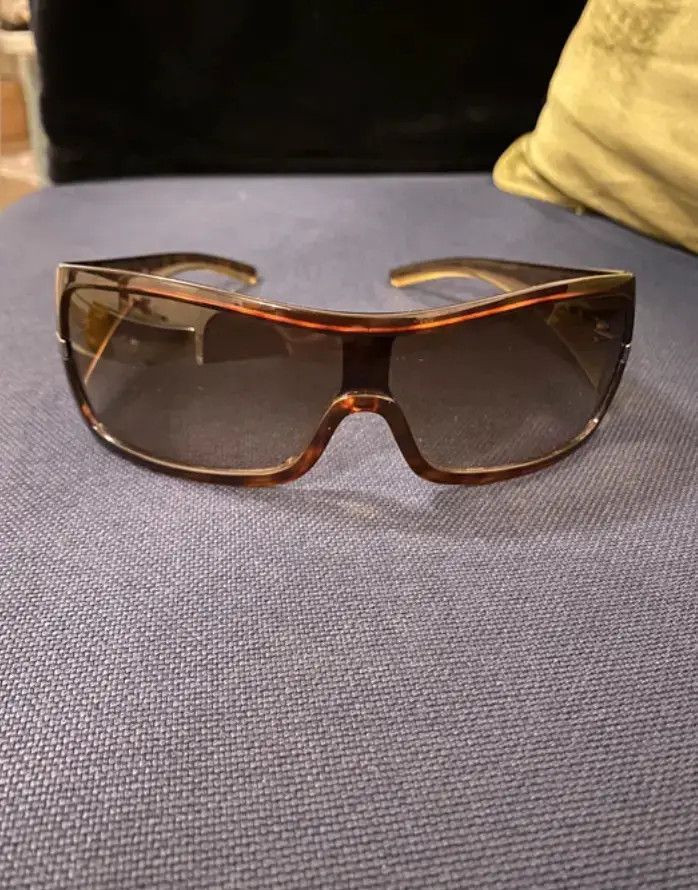 Prada × Vintage PRADA Sunglasses Rectangle Wrap Shield Sport Flame Star Size ONE SIZE - 4 Thumbnail