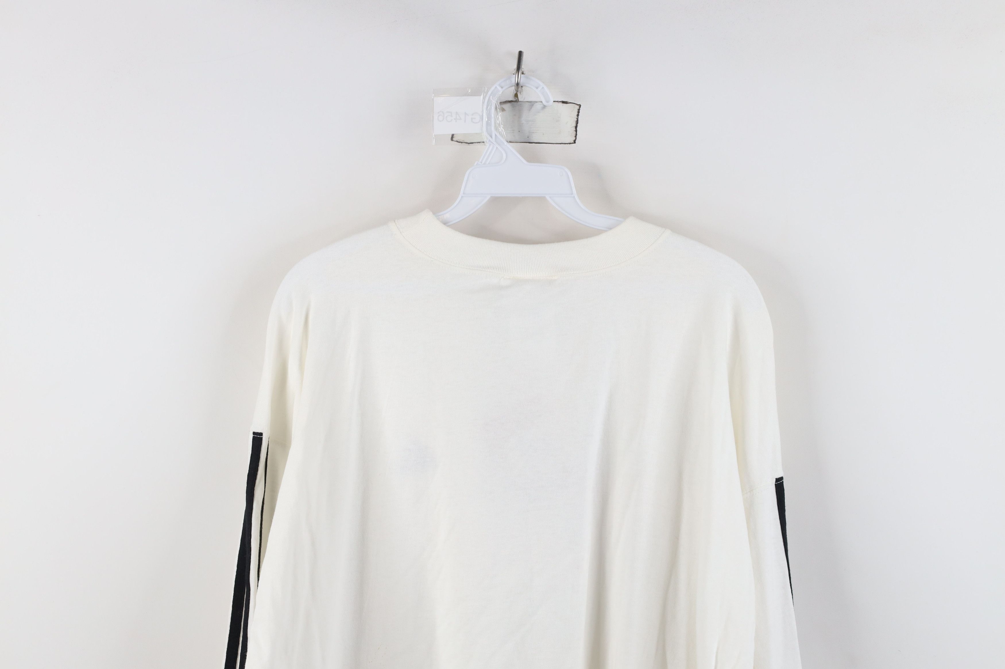 Adidas Deadstock Vintage 90s Adidas Long Sleeve T-Shirt White Size US XL / EU 56 / 4 - 12 Thumbnail