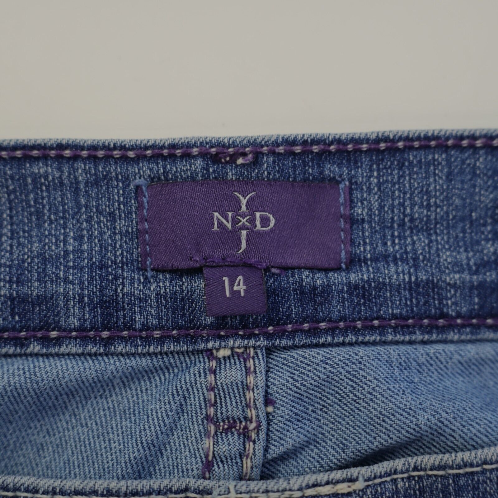 NYDJ NYDJ Not Your Daughters Jeans Rolled Up Blue High Rise Denim Size 34" / US 12 / IT 48 - 4 Thumbnail