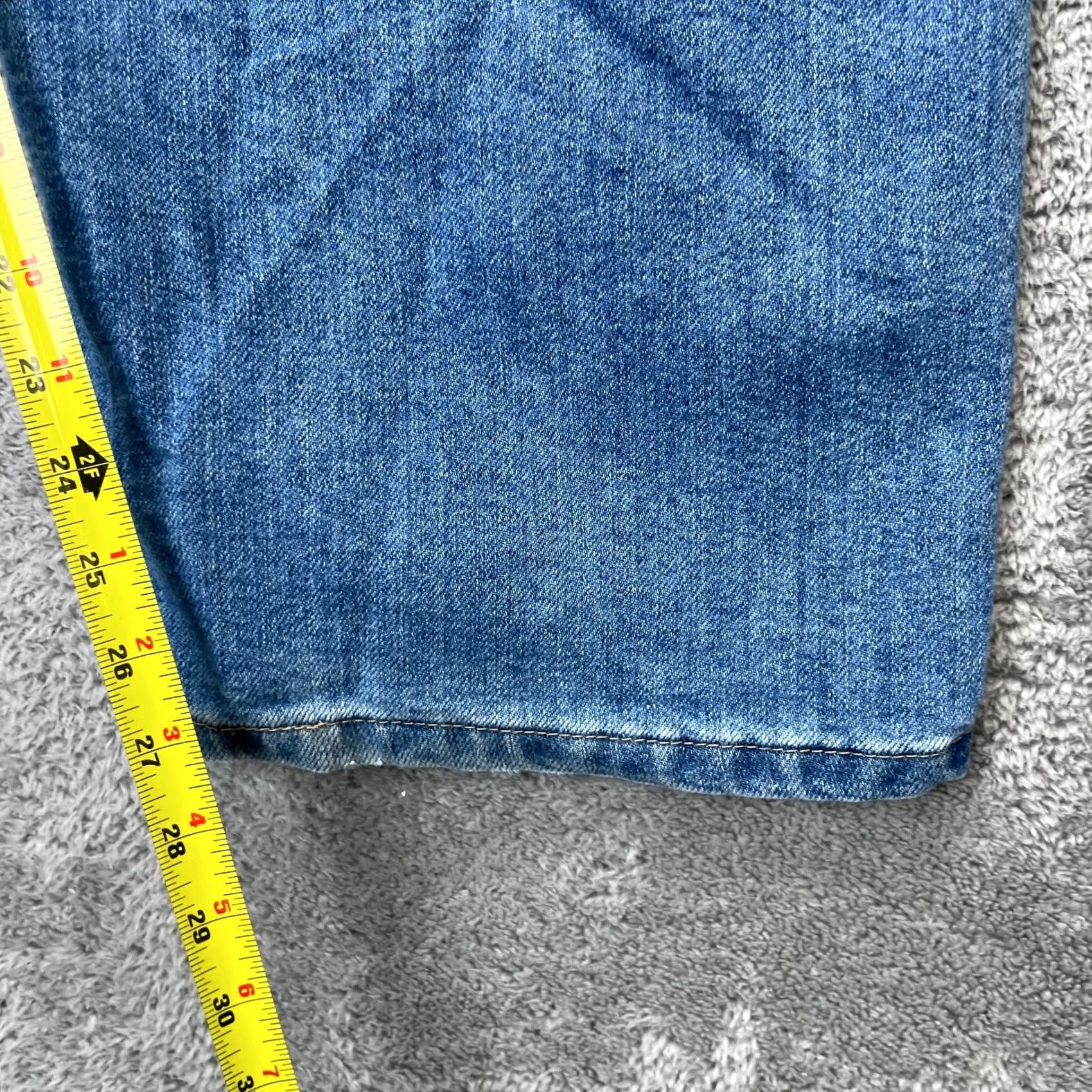 Wrangler VINTAGE Wrangler Jeans Mens 54x28 Blue Cowboy Cut Stretch Flex Straight Denim Work Ranch Jeans Mens 54 Blue Cowboy Western 54x28 Big & Tall Mens Size US 38 / EU 54 - 7 Thumbnail