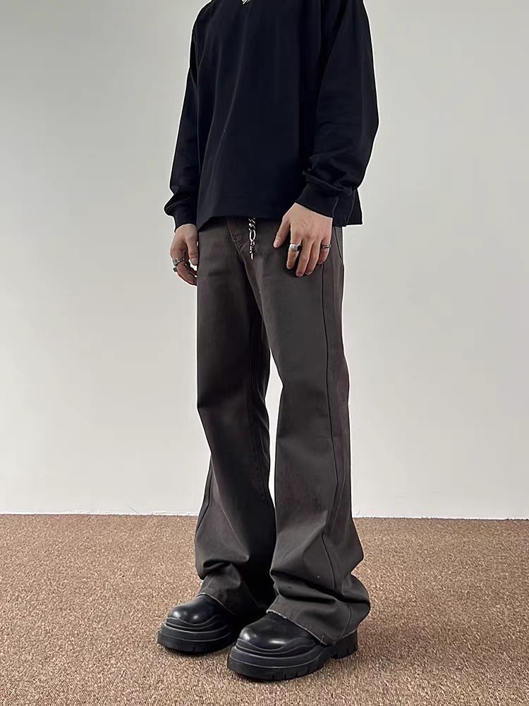Japanese Brand × Jean Vintage high street brown baggy straight leg jeans Size US 30 / EU 46 - 3 Thumbnail