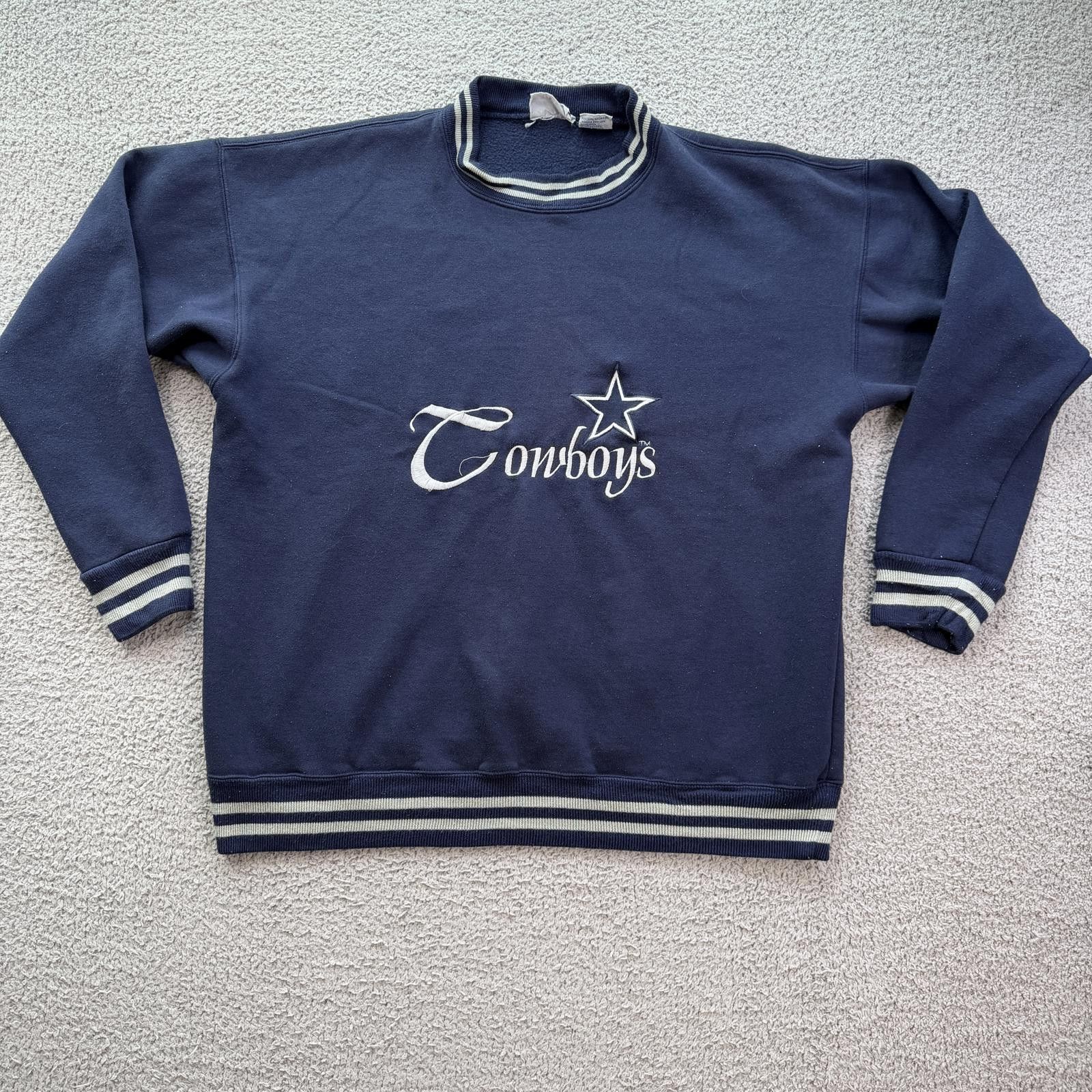The Game Vintage 90s Dallas Cowboys Crewneck Sweatshirt Navy L Size US L / EU 52-54 / 3 - 1 Thumbnail