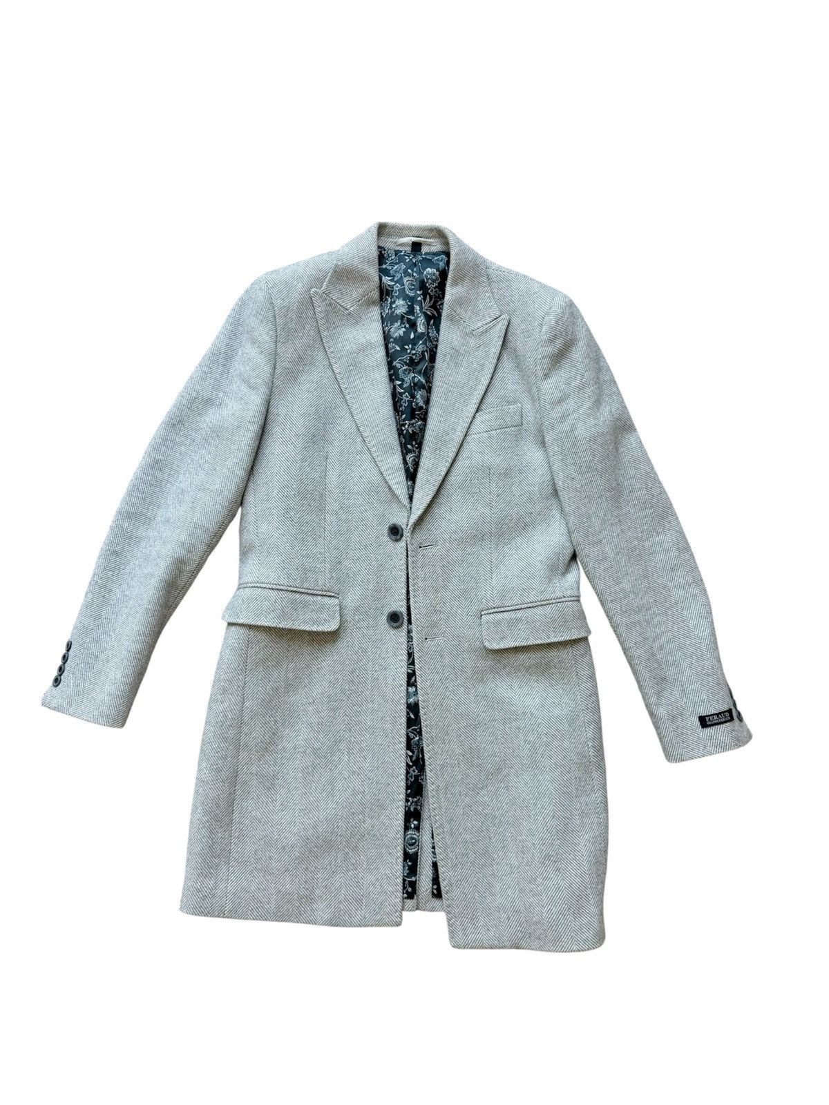 Gianni Feraud Men’s Gianni Feraud Gray Wool Trench Coat - Size M Size US M / EU 48-50 / 2 - 1 Thumbnail