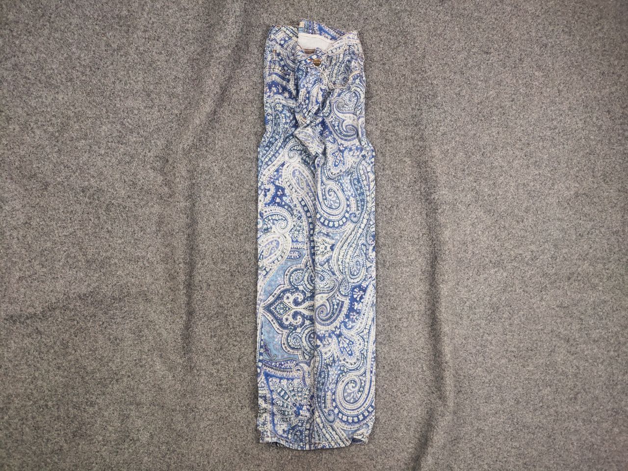 Etro Etro Milano Design Art Pattern Paisley Slim Fit Denim Jeans Size 30" / US 8 / IT 44 - 1 Thumbnail