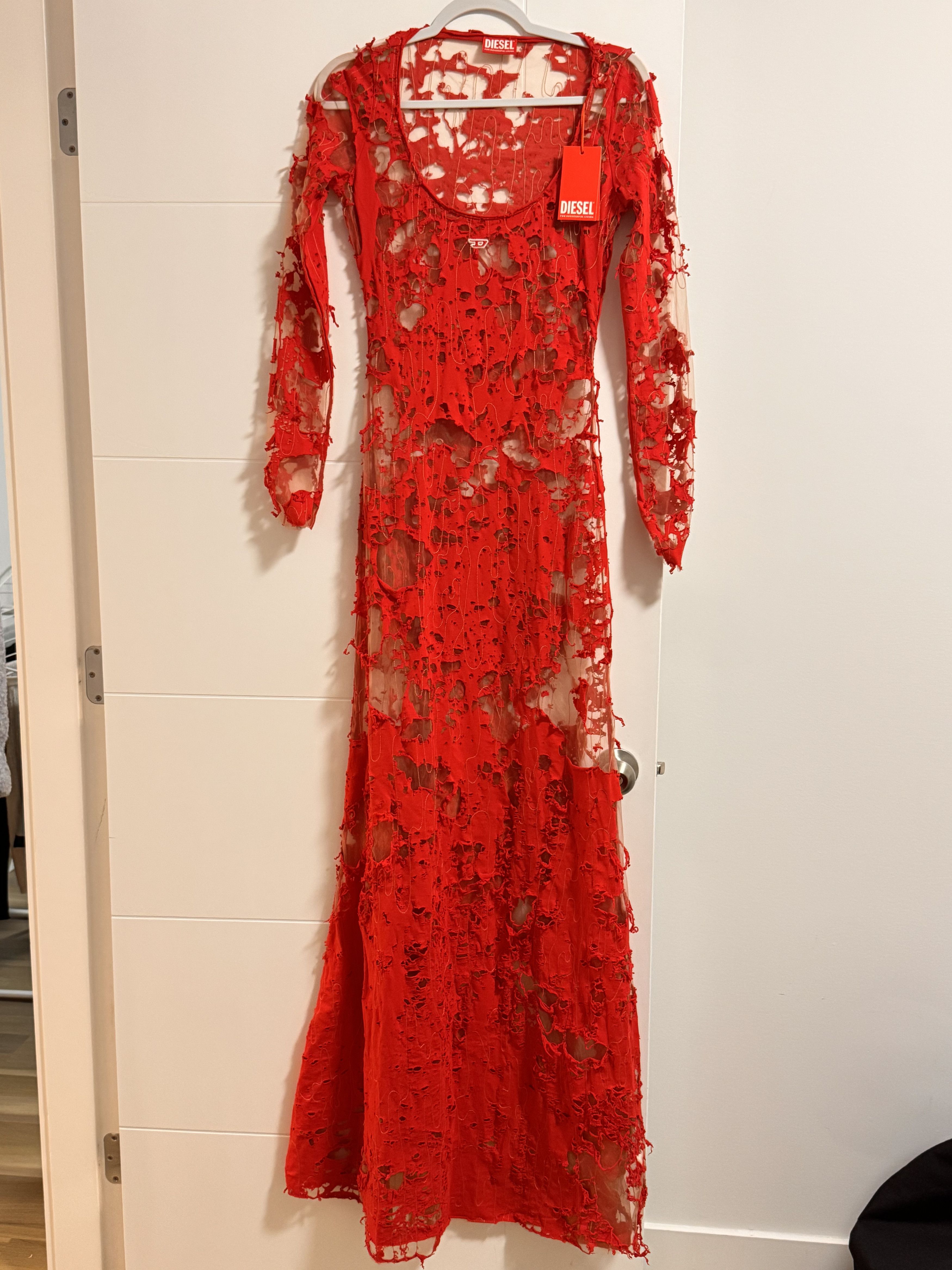 Diesel Diesel Red Lace Dress — NEW / Original Size S / US 4 / IT 40 - 11 Thumbnail