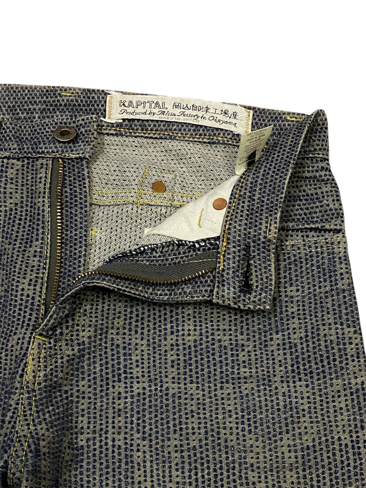 Kapital Kapital Century Monkey Cisco ( Sashiko ) Denim Pants Size US 30 / EU 46 - 5 Thumbnail