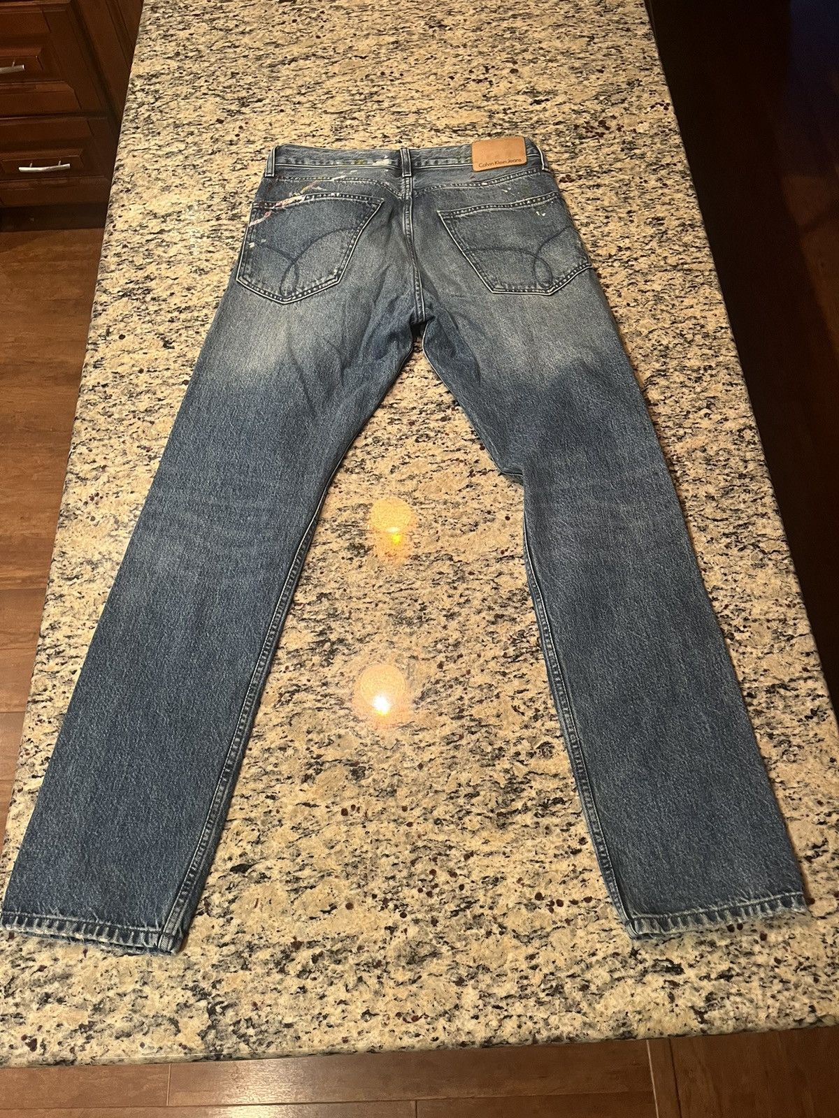 Calvin Klein Calvin Klein Paint Splatter Slim Jeans 32x32. Size US 32 / EU 48 - 2 Thumbnail