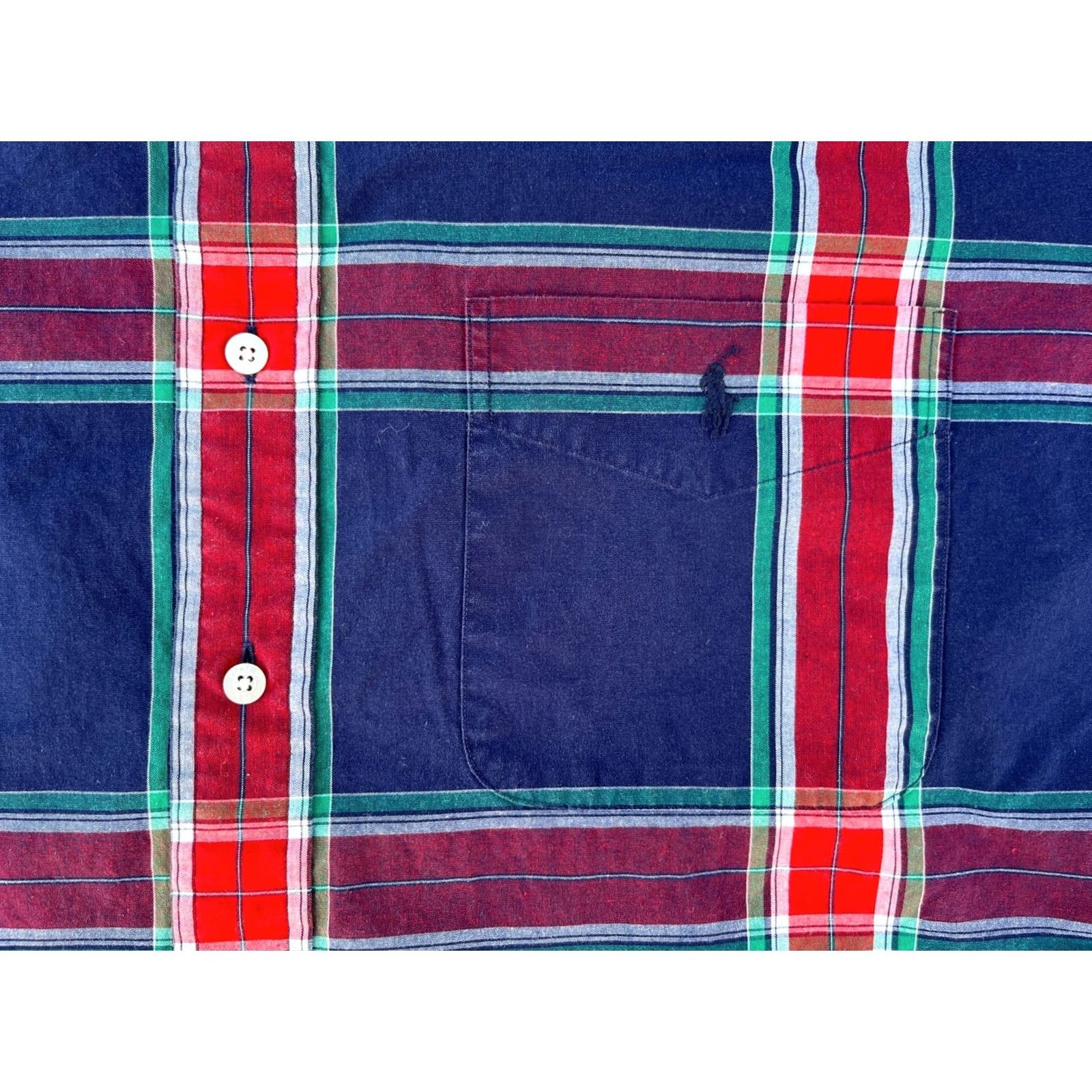 Ralph Lauren VINTAGE Ralph Lauren Golf Button-Down Shirt XL Men’s Plaid Long Sleeve Tilden Cotton Pocketed Shirt Size US XL / EU 56 / 4 - 5 Thumbnail