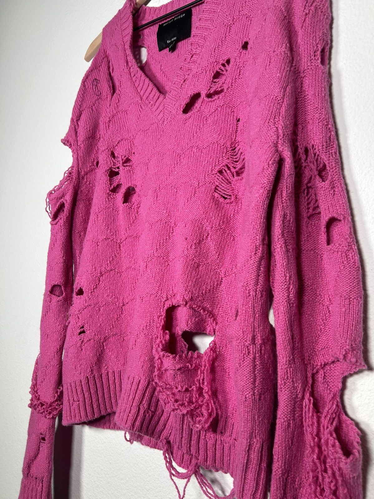 Other FW22 Wool Distressed Sweater Size US XXS / EU 40 - 2 Thumbnail