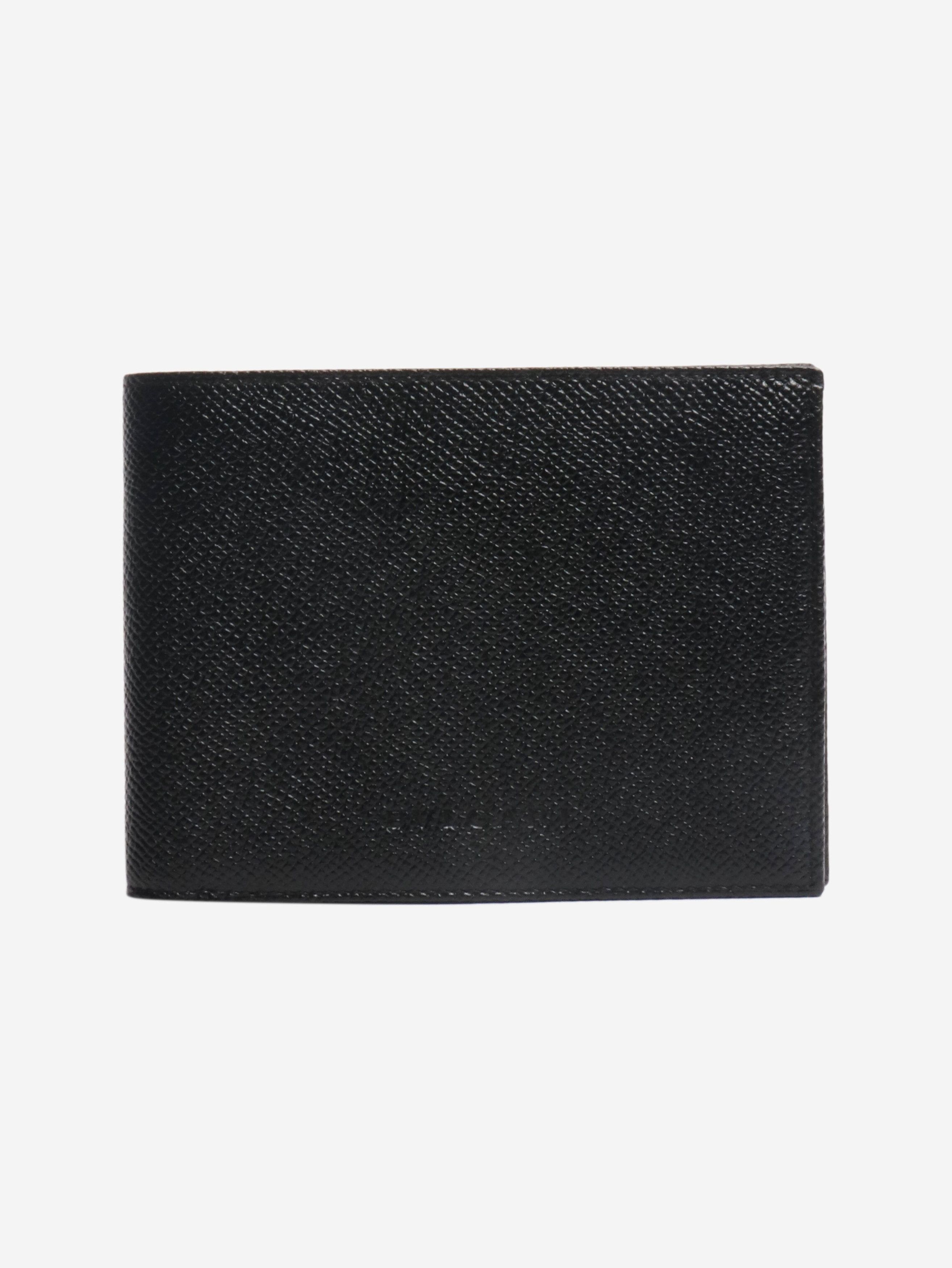 Bvlgari Black grained leather 2 folds wallet Size ONE SIZE - 1 Thumbnail
