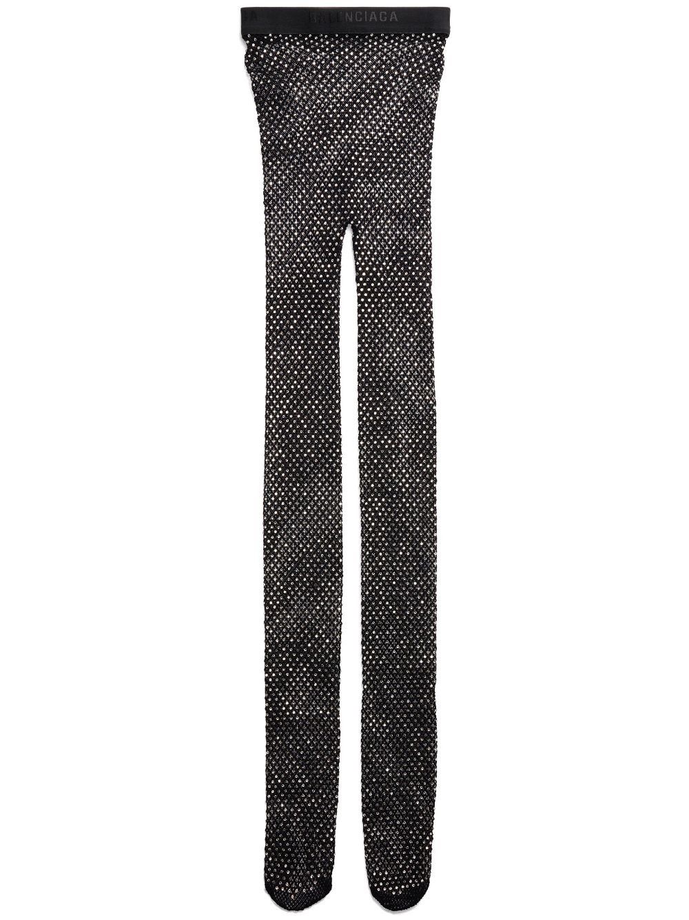 Balenciaga crystal-embellished tights