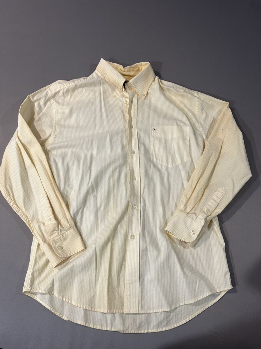 Tommy Hilfiger × Vintage Vintage pastel Tommy Hilfiger button up Size US L / EU 52-54 / 3 - 1 Thumbnail