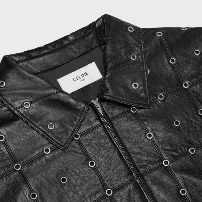 Celine o1w1db10324 Loose Eyelet Jacket in Black | Grailed