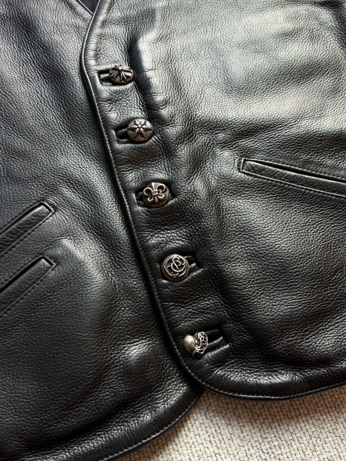 Chrome Hearts Chrome Hearts 1of1 Leather Vest Size US M / EU 48-50 / 2 - 4 Thumbnail