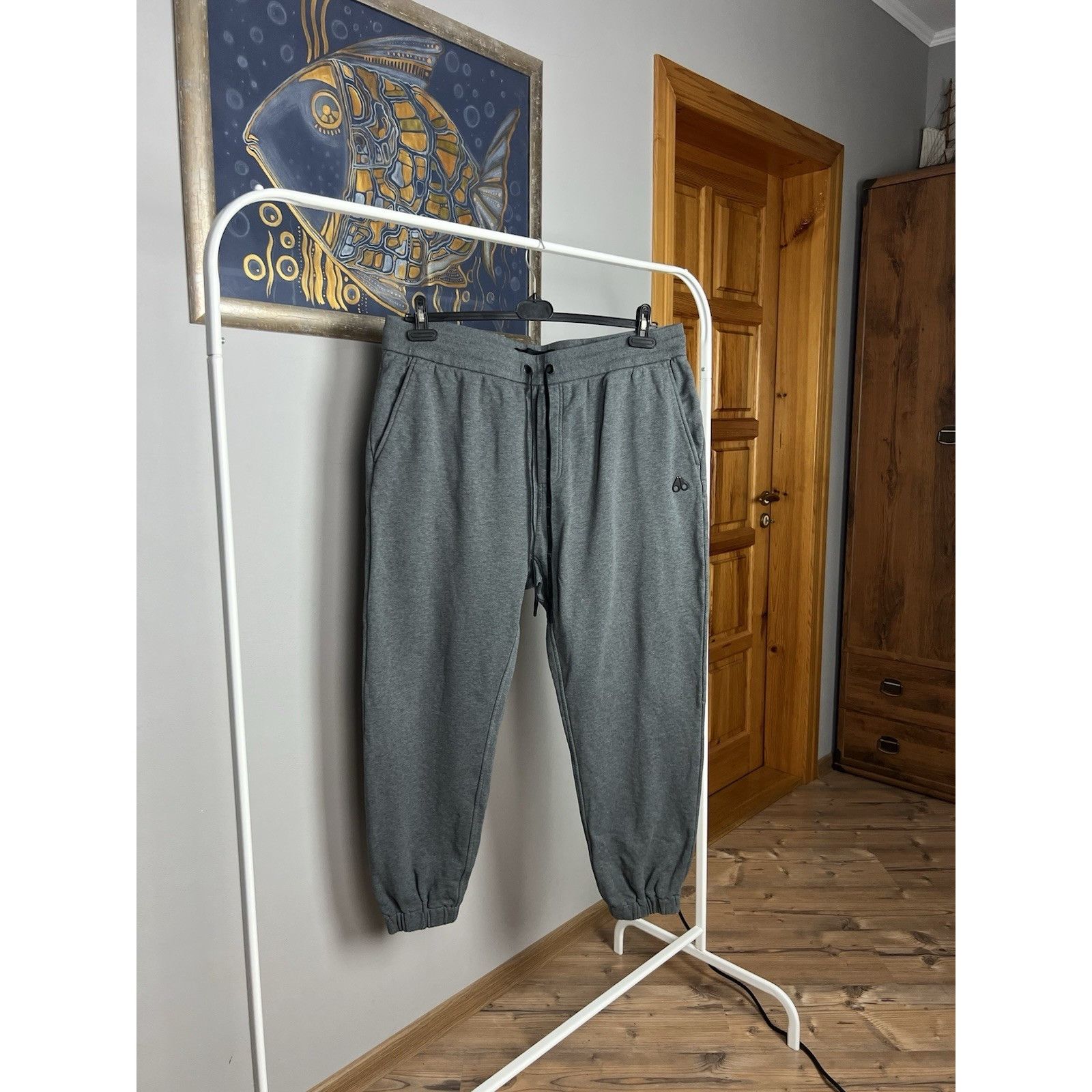 Moose Knuckles Moose Knuckles Small Logo Gray Heavy Cotton Sweatpants Size Size US 38 / EU 54 - 3 Thumbnail