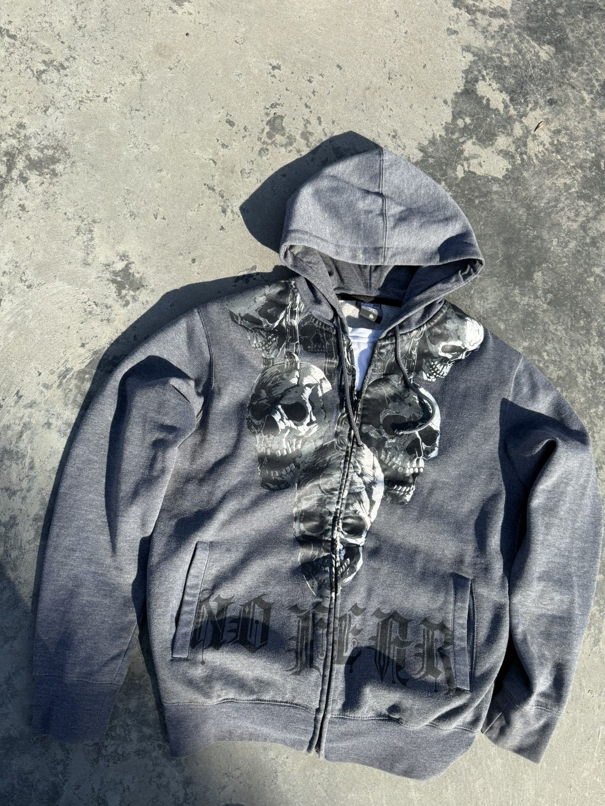 No Fear Vintage No Fear Rare Skull Chain Y2K Baggy Rap Sk8 Hoodie Size US S / EU 44-46 / 1 - 6 Thumbnail