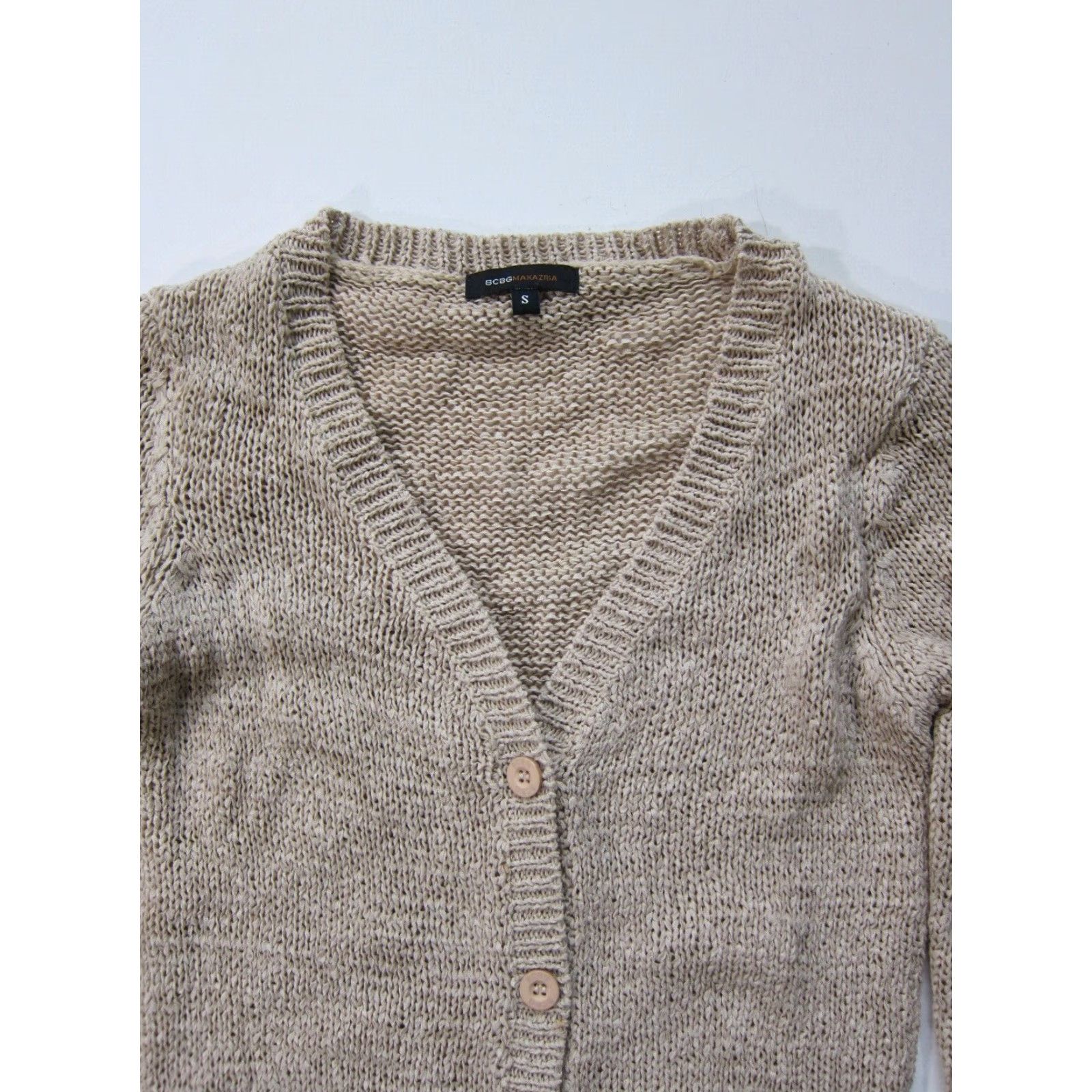 Bcbgmaxazria VINTAGE BCBGMAXAZRIA Brown Knit Long Sleeve Button Down Cardigan Sweater Women Small Size S / US 4 / IT 40 - 4 Thumbnail