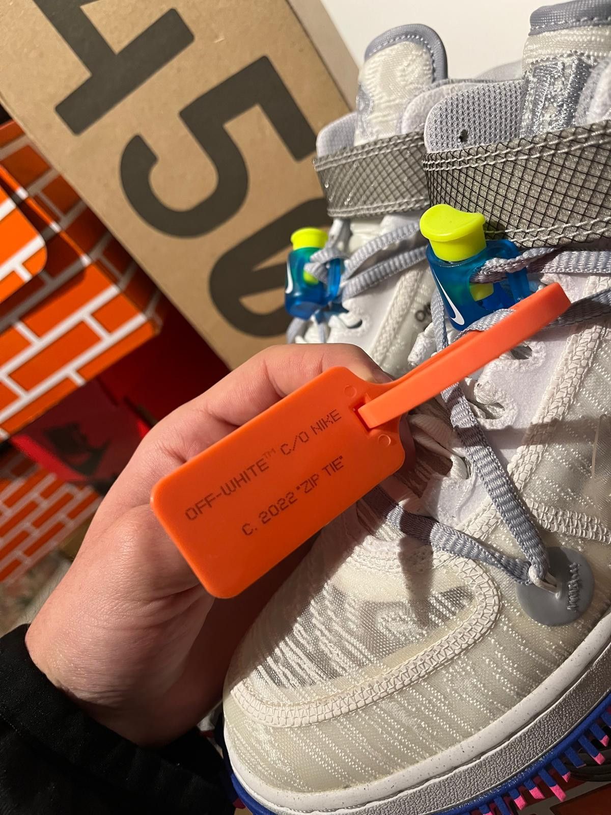 Nike × Off-White Nike Air Force 1 Mid Off-White 36 Size US 5 / IT 35 - 8 Thumbnail