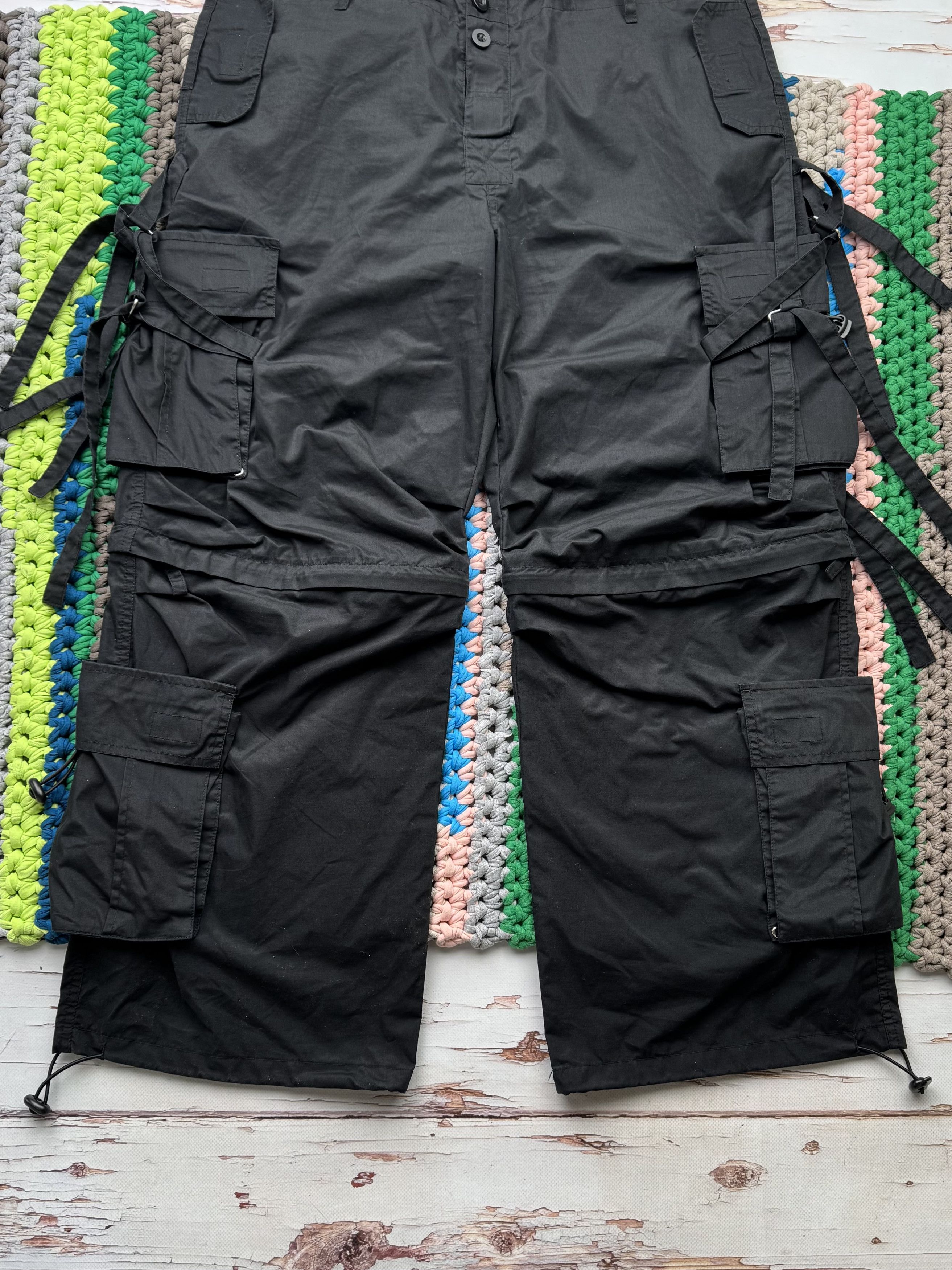 Vintage Vintage Cargo Bondage Baggy Pants (ET1)(D15) Size US 36 / EU 52 - 3 Thumbnail