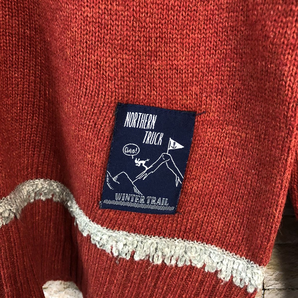 Vintage Nothen Truck Red Knitwear #A1217 Size M / US 6-8 / IT 42-44 - 9 Thumbnail