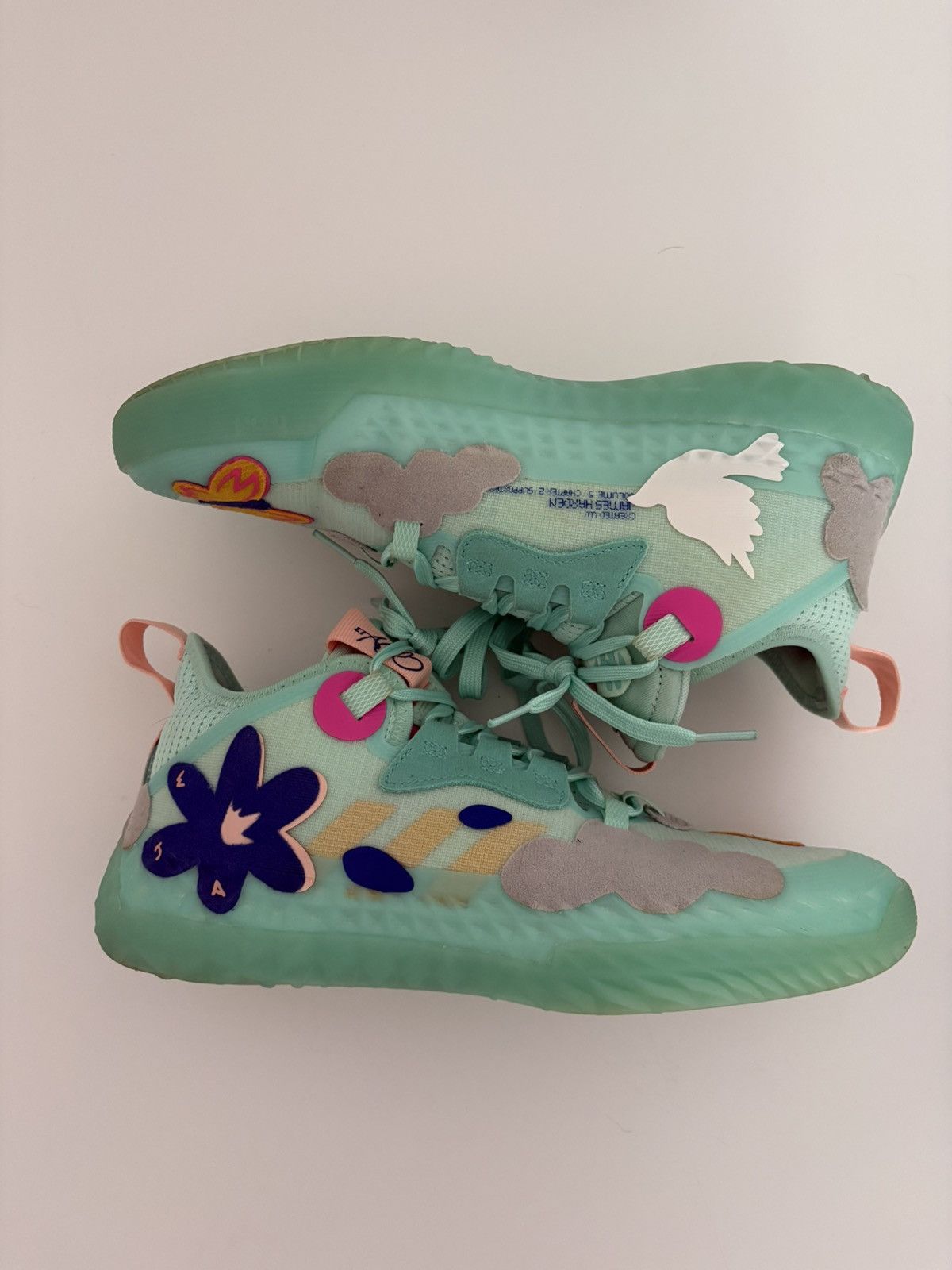 Adidas Adidas Harden Vol. 5 Futurenatural Clear Mint Size US 7.5 / EU 40-41 - 3 Thumbnail