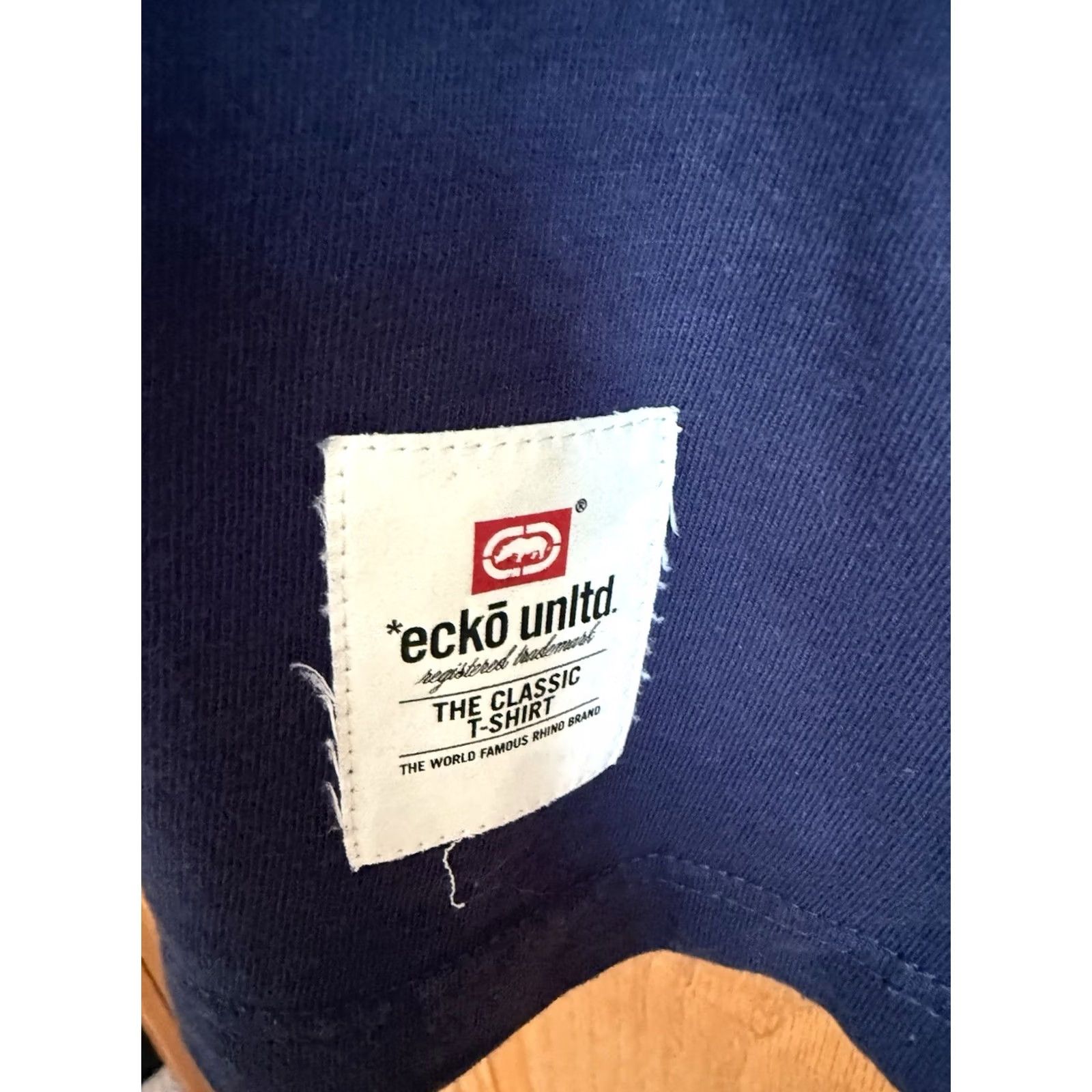 Ecko Unltd. VINTAGE Ecko Unltd. 2XL Short Sleeve T-Shirt Navy Blue Rhino Graphic Print Crew Neck Mens 90s Crown Summer, Spring, Fall Size US XXL / EU 58 / 5 - 3 Thumbnail