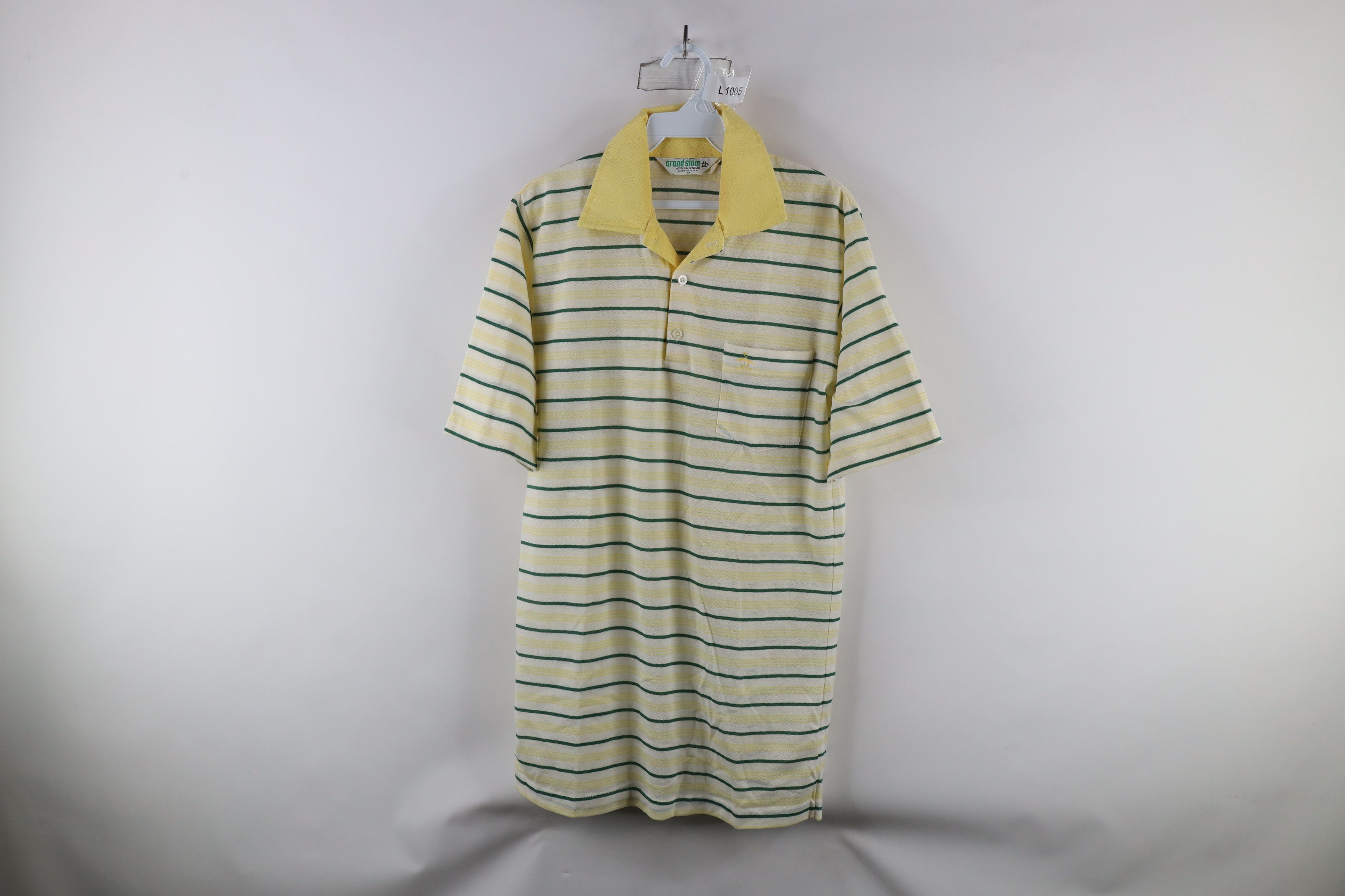 Vintage Vintage 70s Streetwear Striped Knit Collared Polo Shirt USA Size US M / EU 48-50 / 2 - 1 Thumbnail