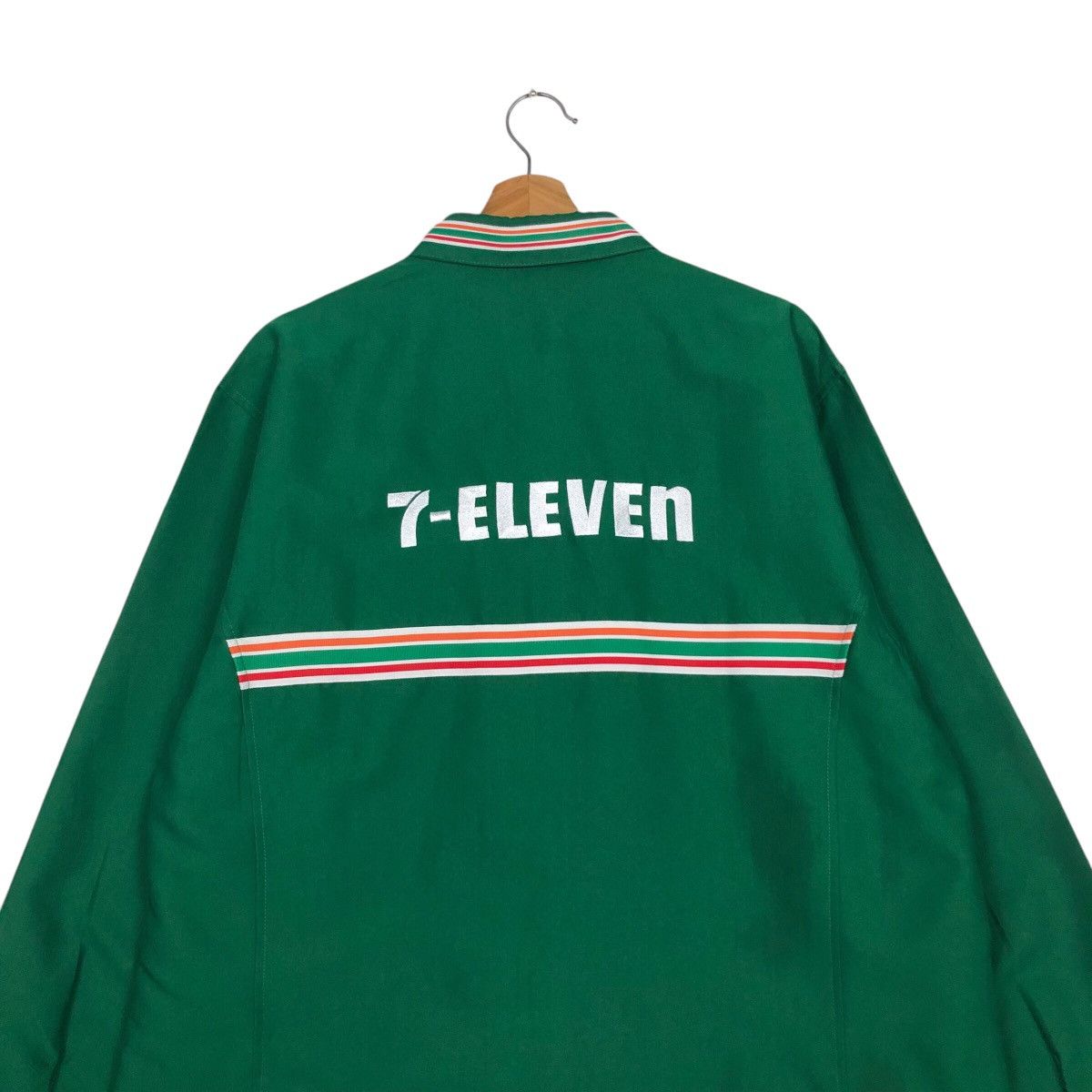 Japanese Brand 📌Vintage Worker Shirt Jacket 7-Eleven Big Logo Size US L / EU 52-54 / 3 - 10 Thumbnail