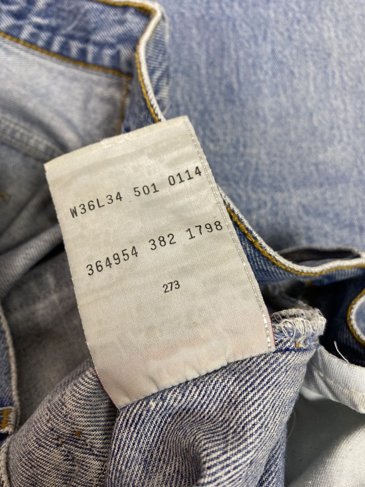 Levi's Vintage 90s Levi’s 501 jeans denim Size US 36 / EU 52 - 11 Thumbnail