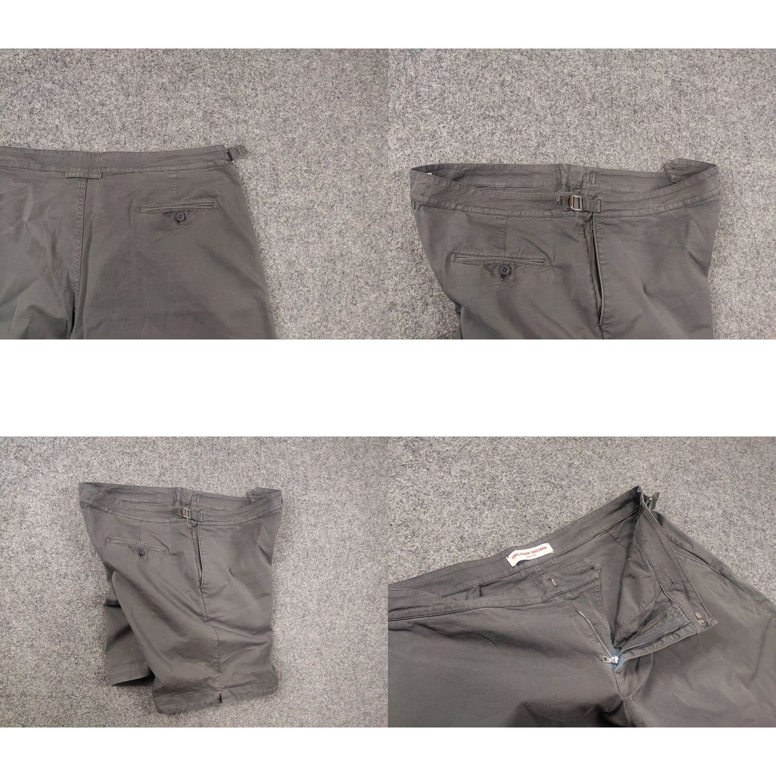 Orlebar Brown Orlebar Brown Design Cotton blend gray Bulldog Twill Pocket Minimalistic Shorts Size US 36 / EU 52 - 8 Thumbnail