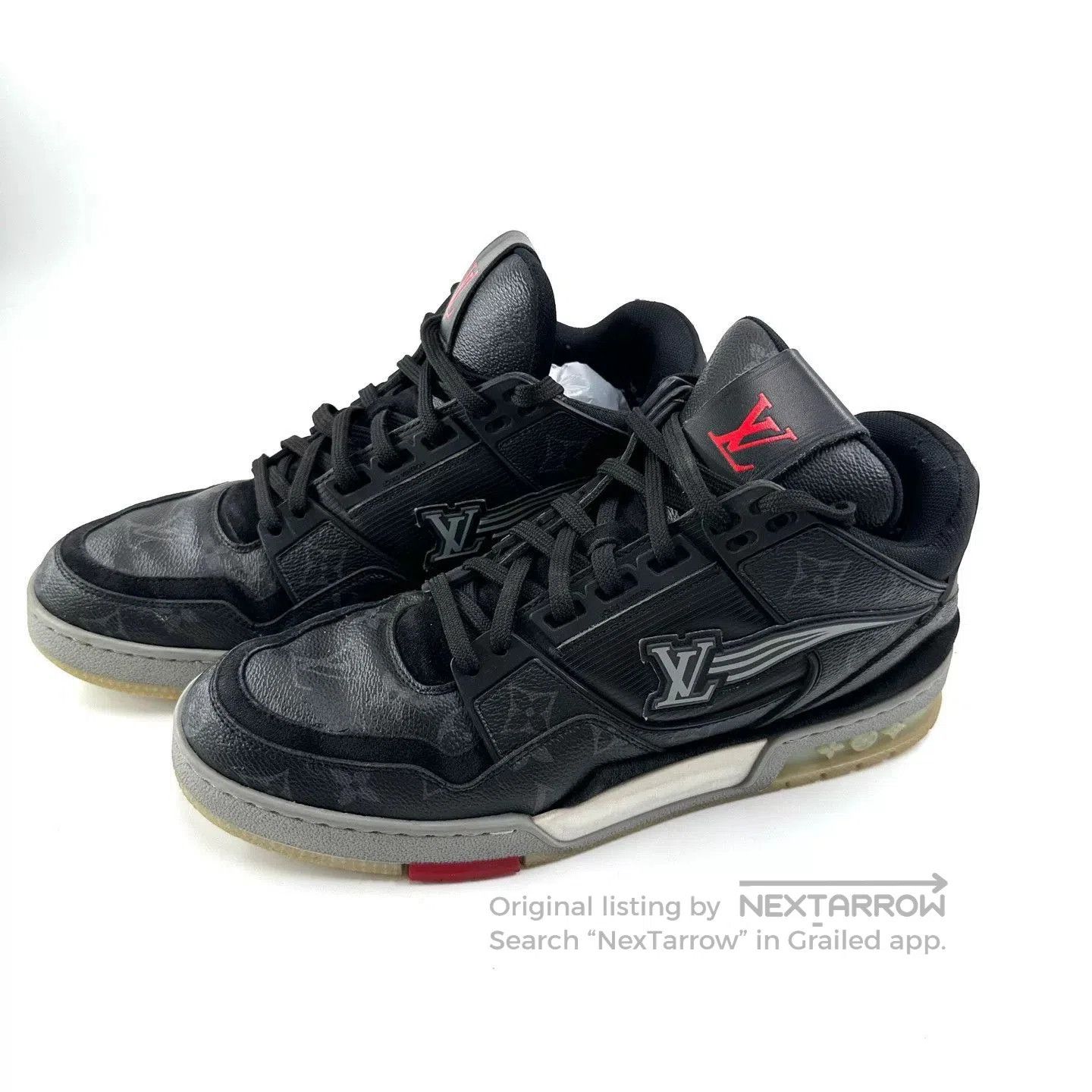 Louis Vuitton Louis Vuitton Trainer Black High. Size US 9 / EU 42 - 1 Thumbnail