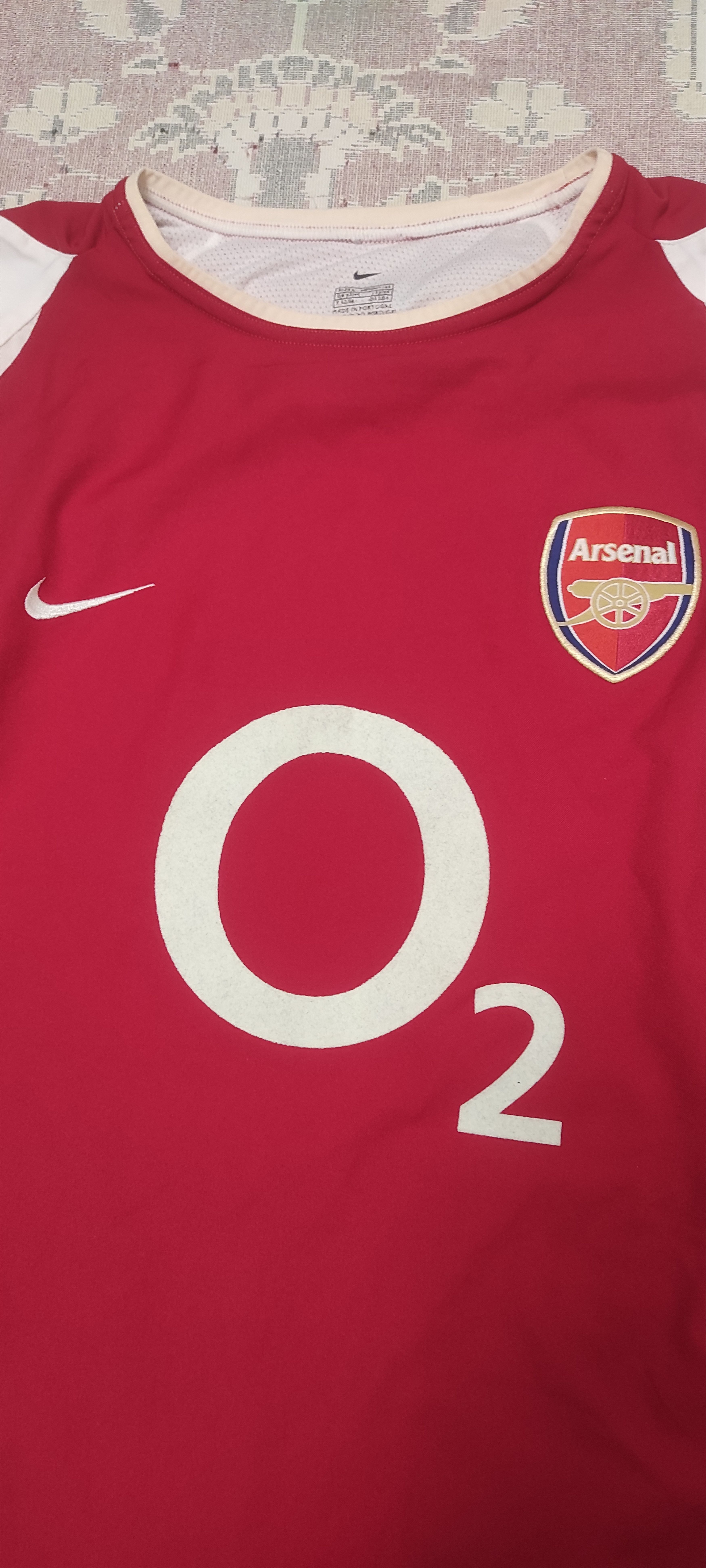 Nike Arsenal #15 Home football shirt 2002 - 2004 Size US L / EU 52-54 / 3 - 2 Thumbnail